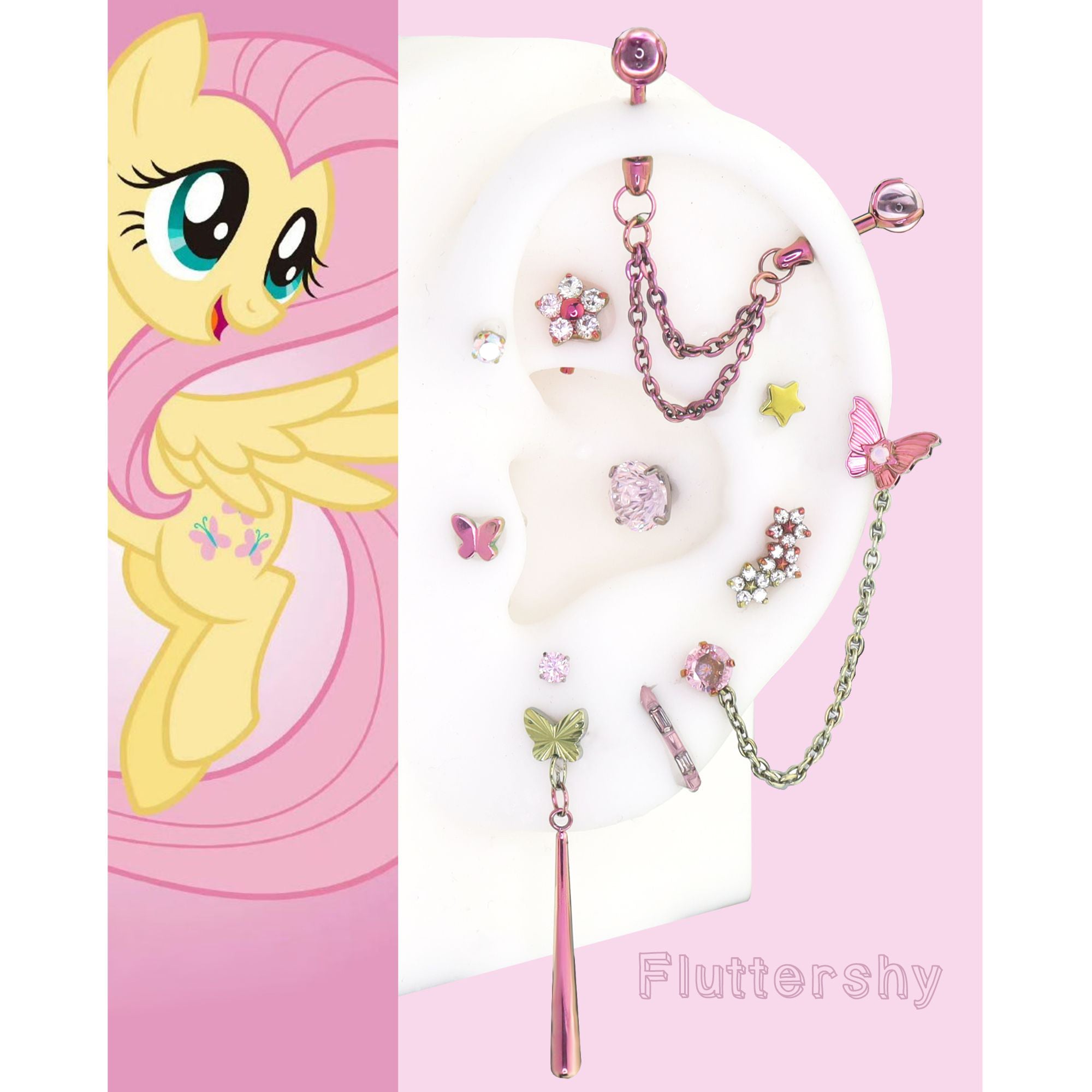 MLP Fluttershy Series Ear Accessories Set