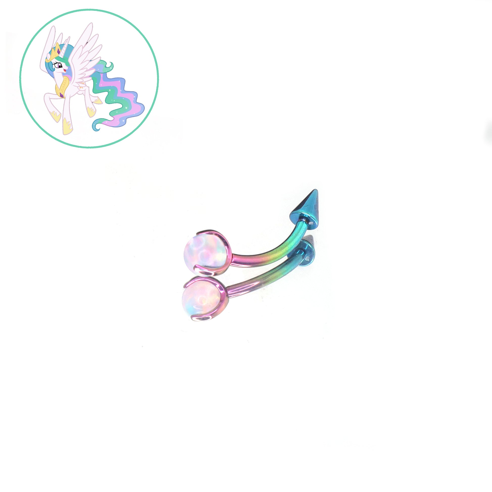 MLP Titanium Opal Rook - eyebrow