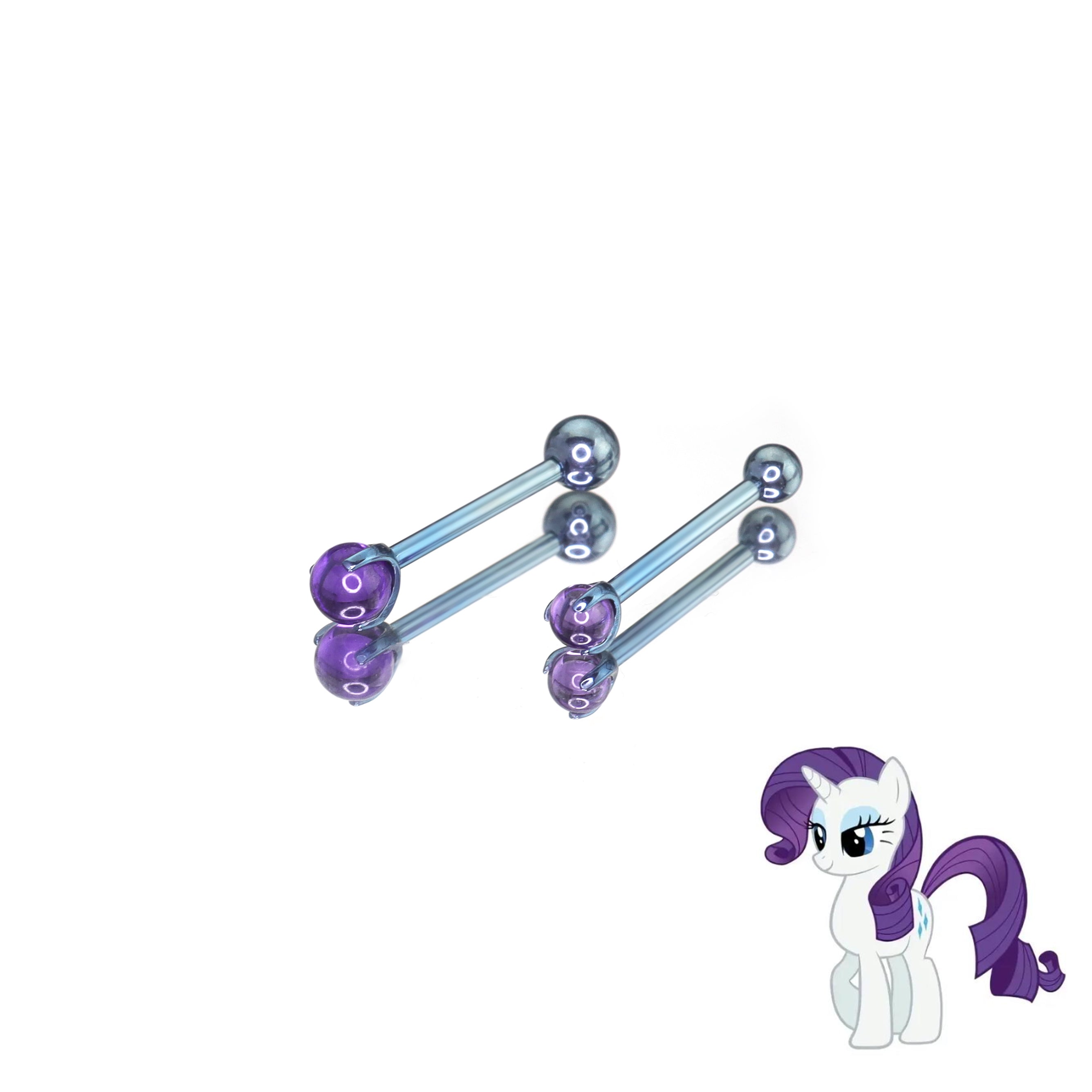 MLP Opal CZ Barbell - Tongue