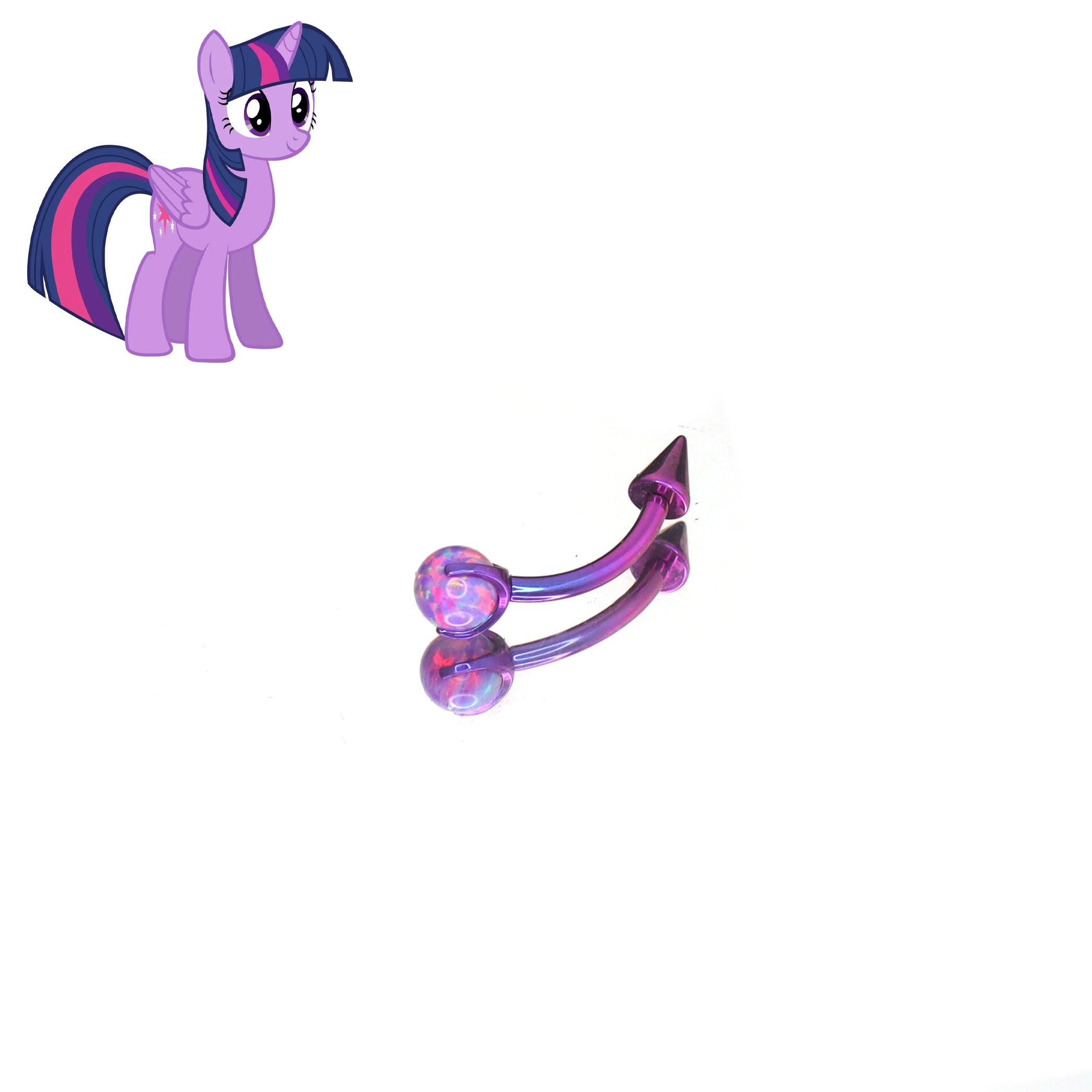 MLP Titanium Opal Rook - eyebrow