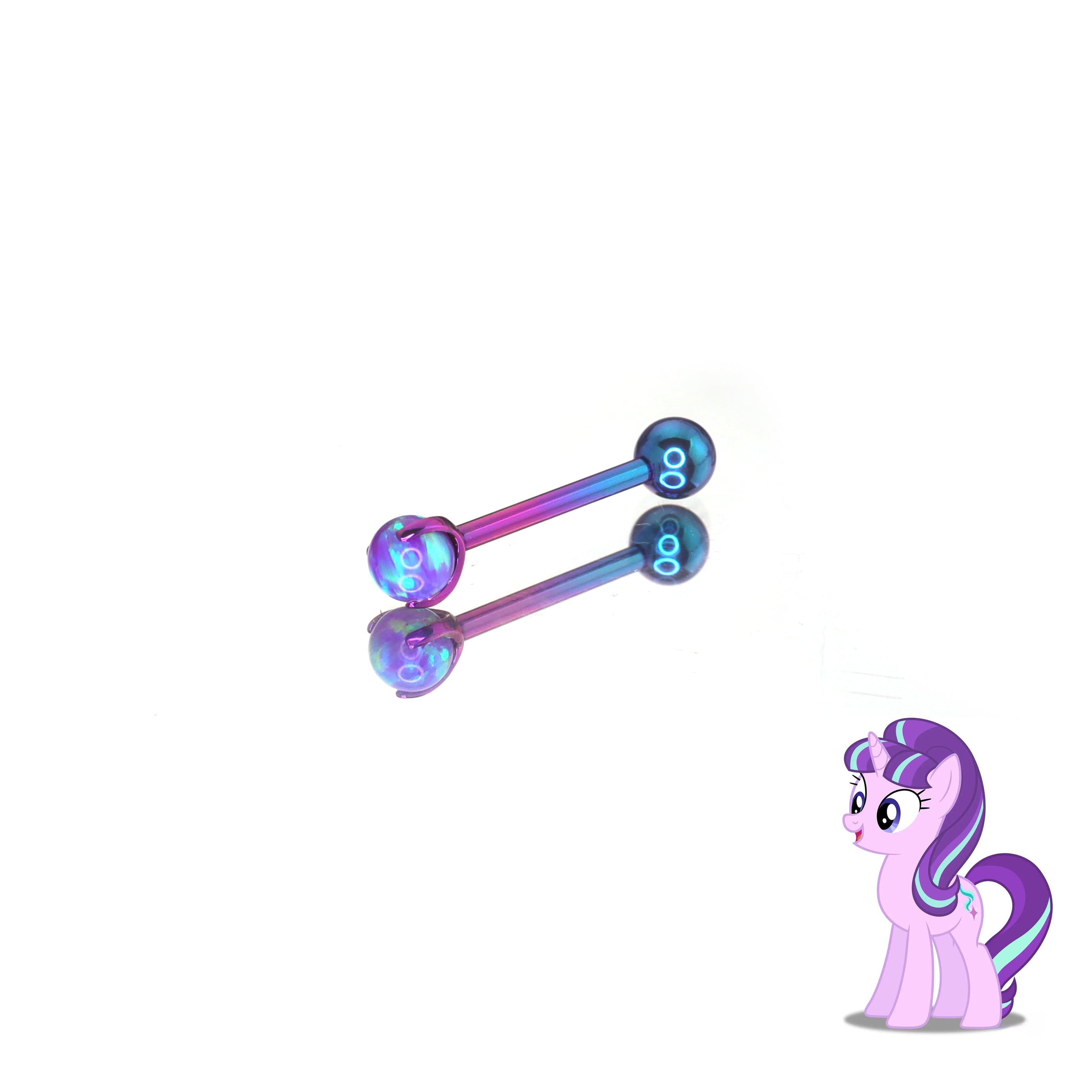 MLP Opal CZ Barbell - Tongue