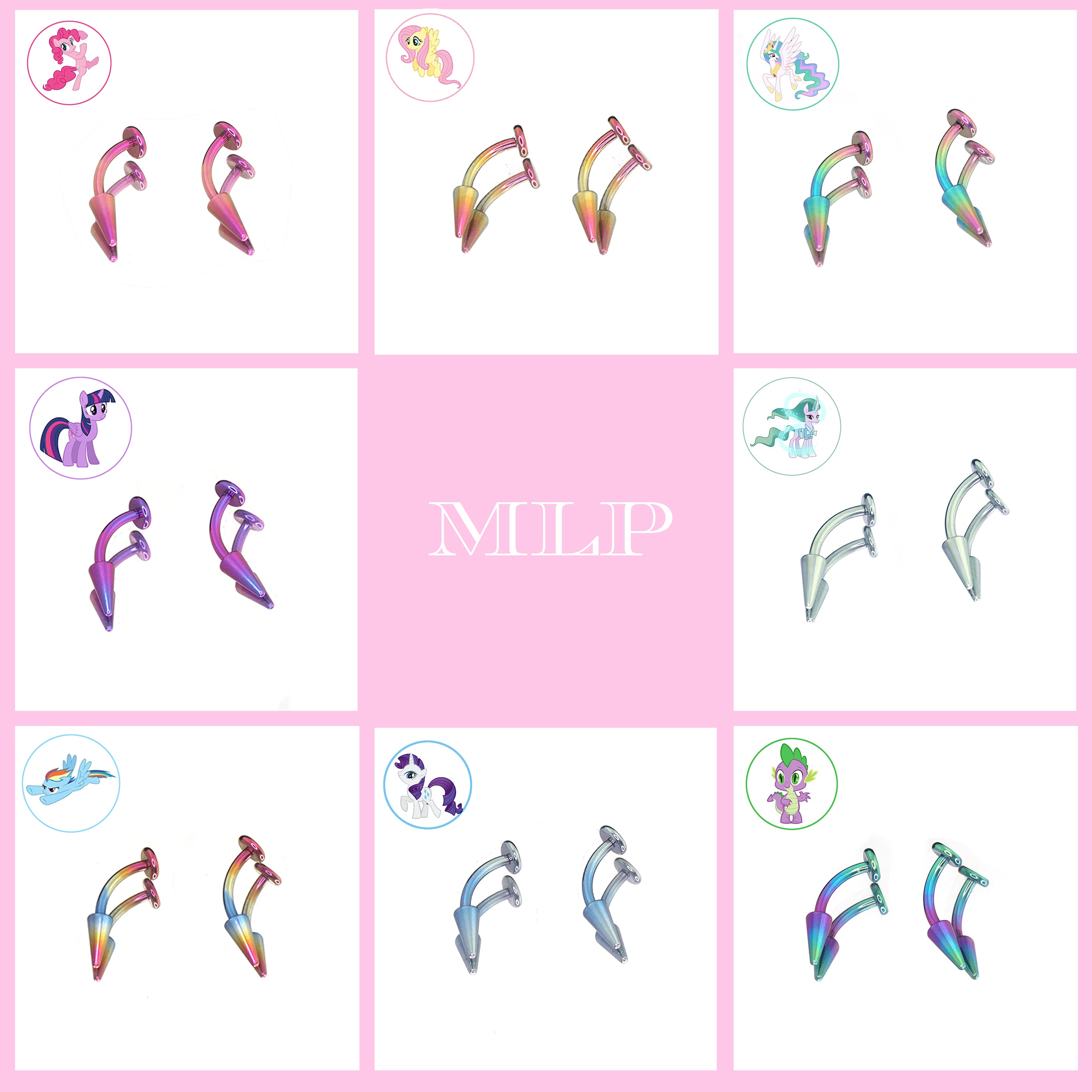 MLP Titanium Rook - eyebrow