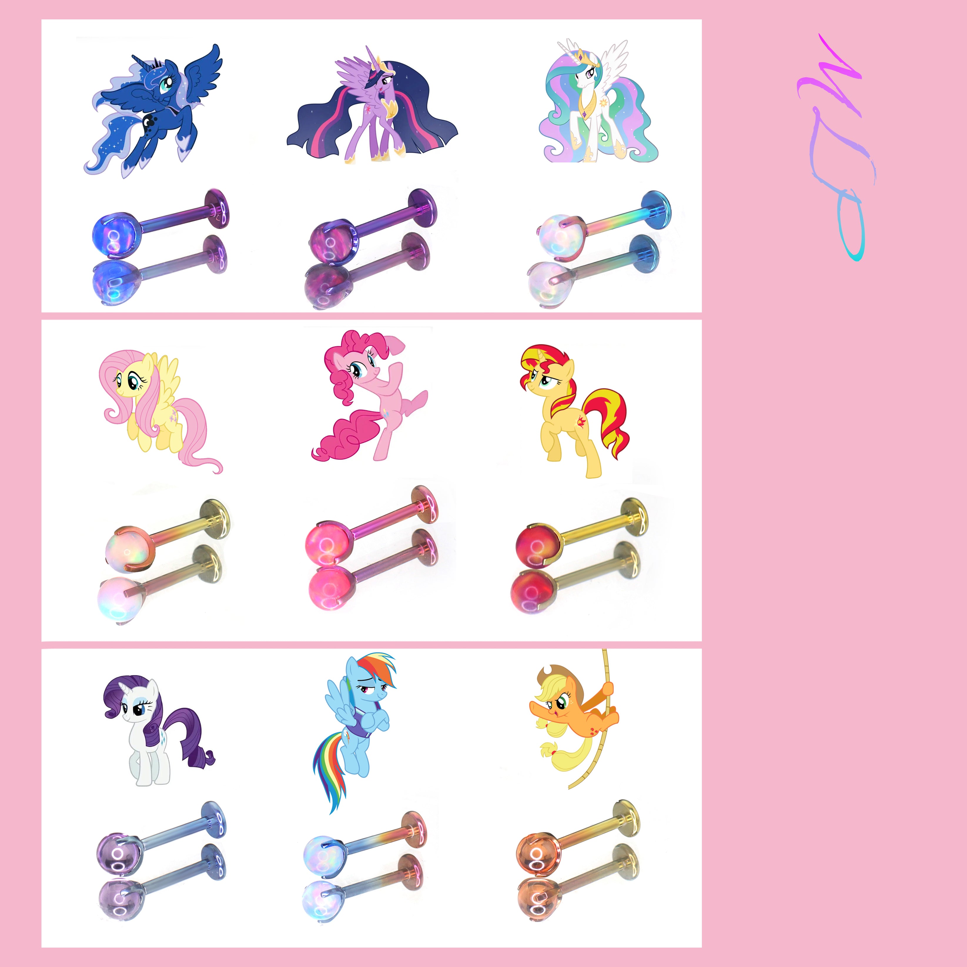 MLP Titanium Tongue - Lip Ear