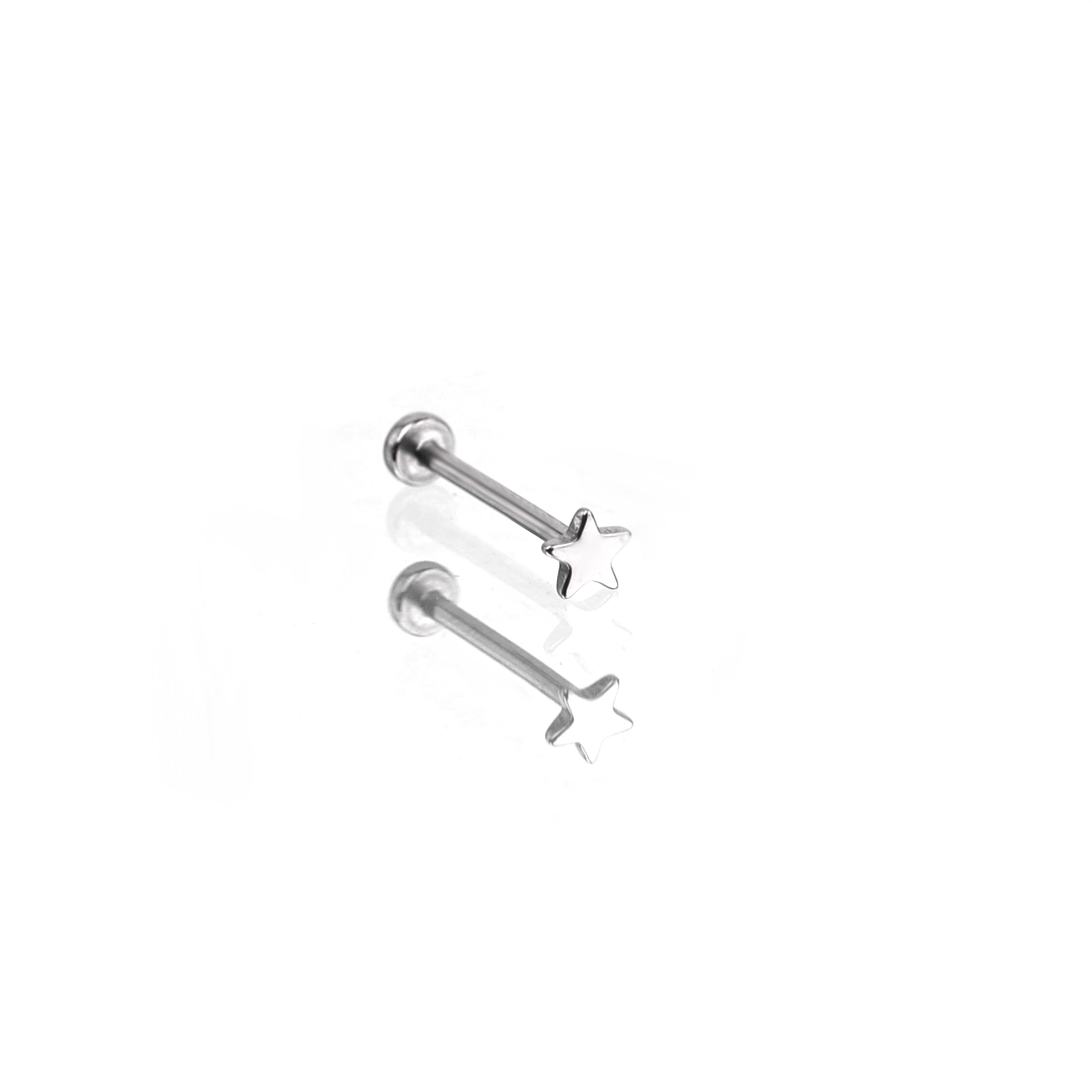 Mini Star Titanium Threadless Pin