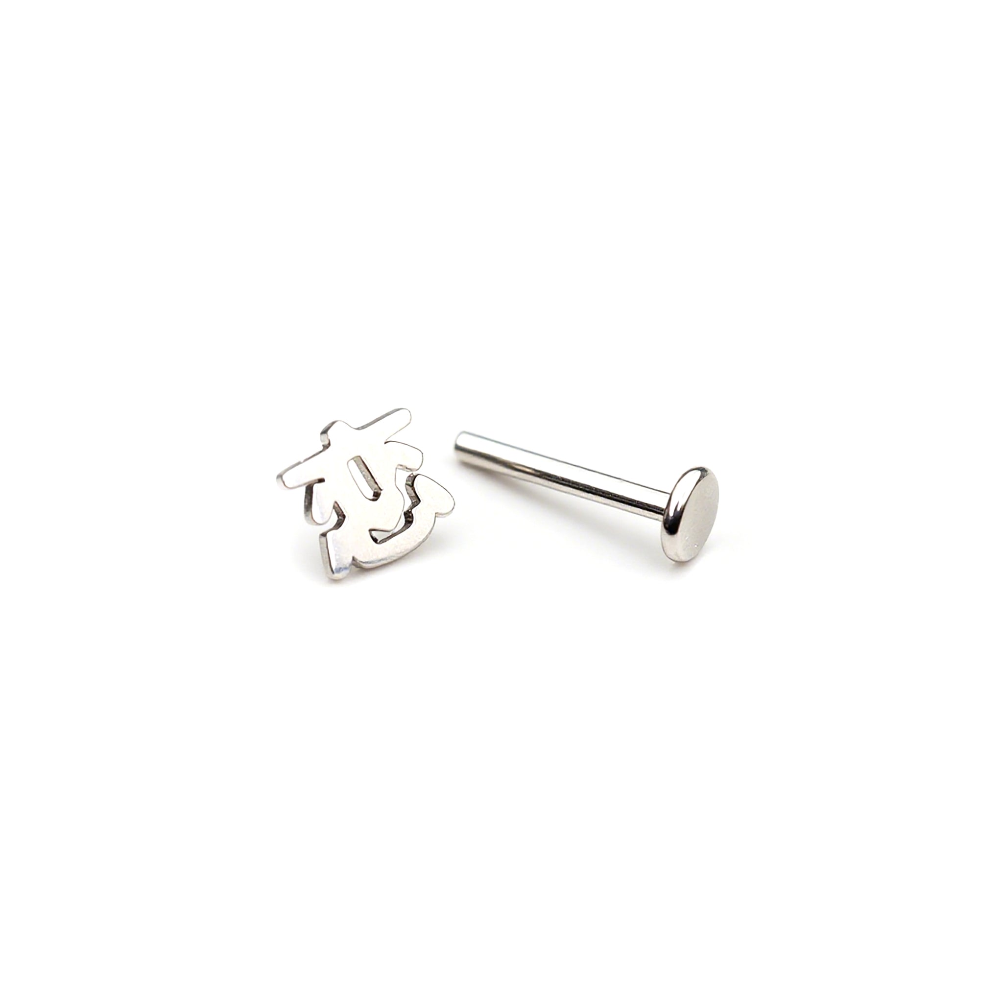 Text Engraved Internally Threaded tainless steel Studs ph1