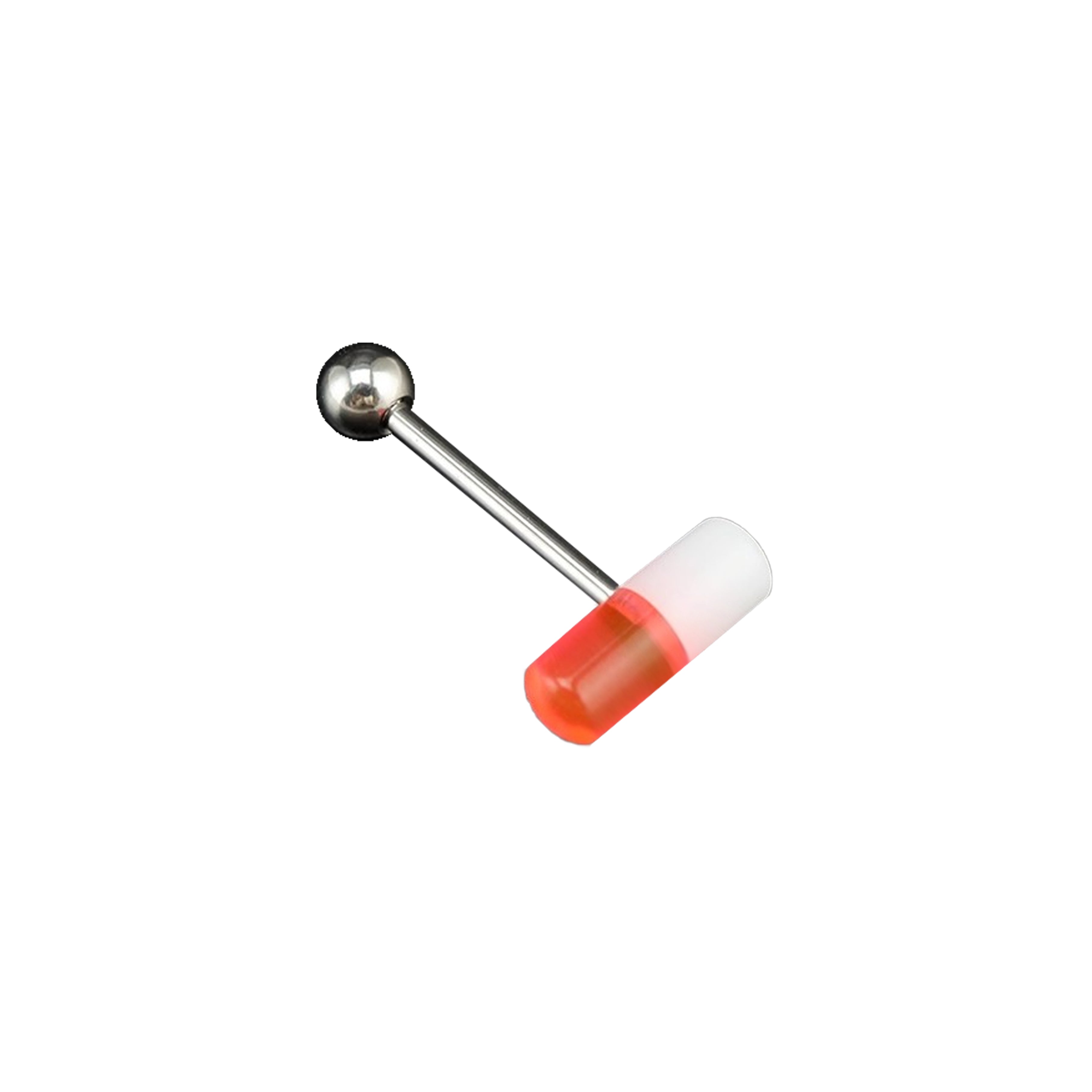 Funny Pill Acrylic Tongue Barbell