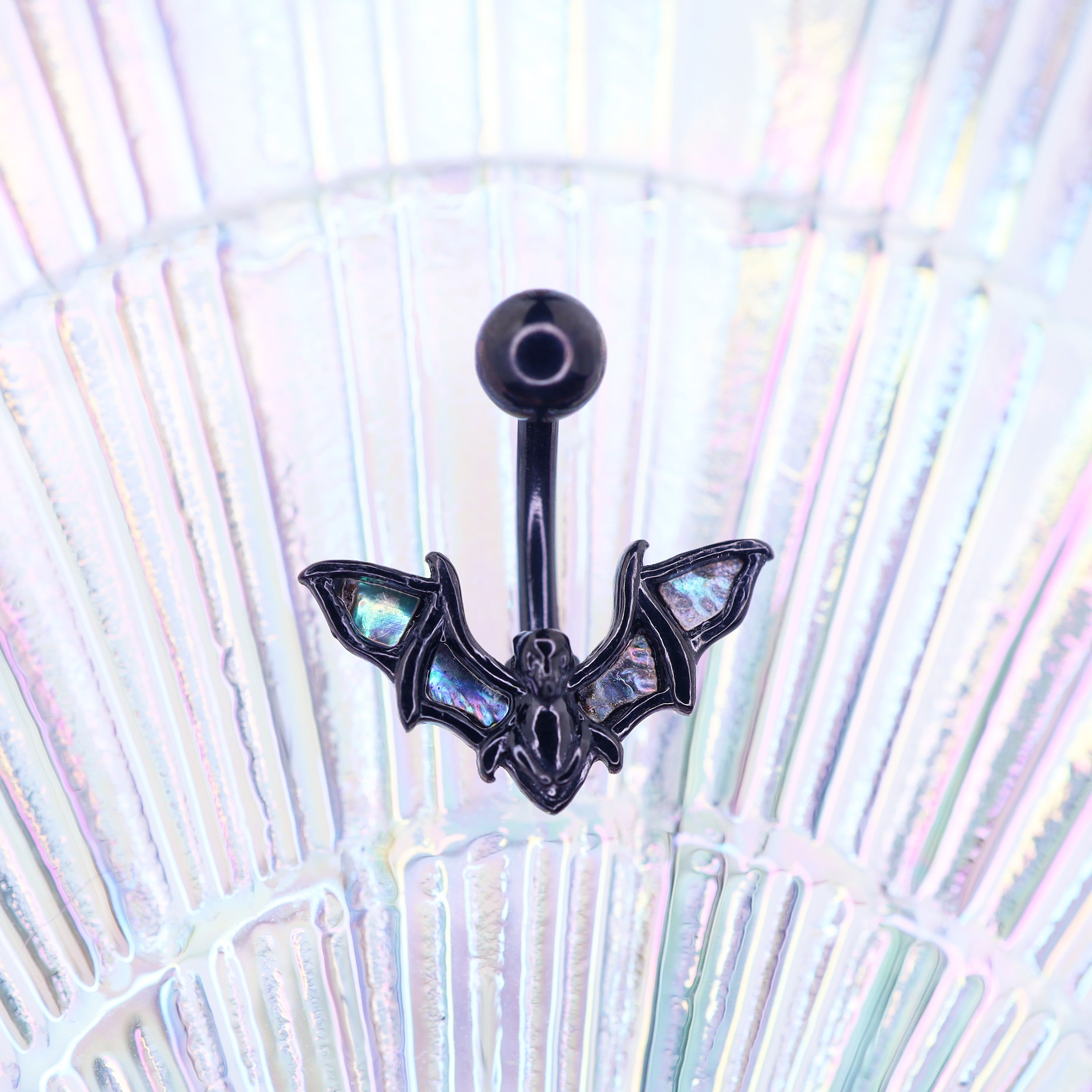 Black Bat wings belly Rings
