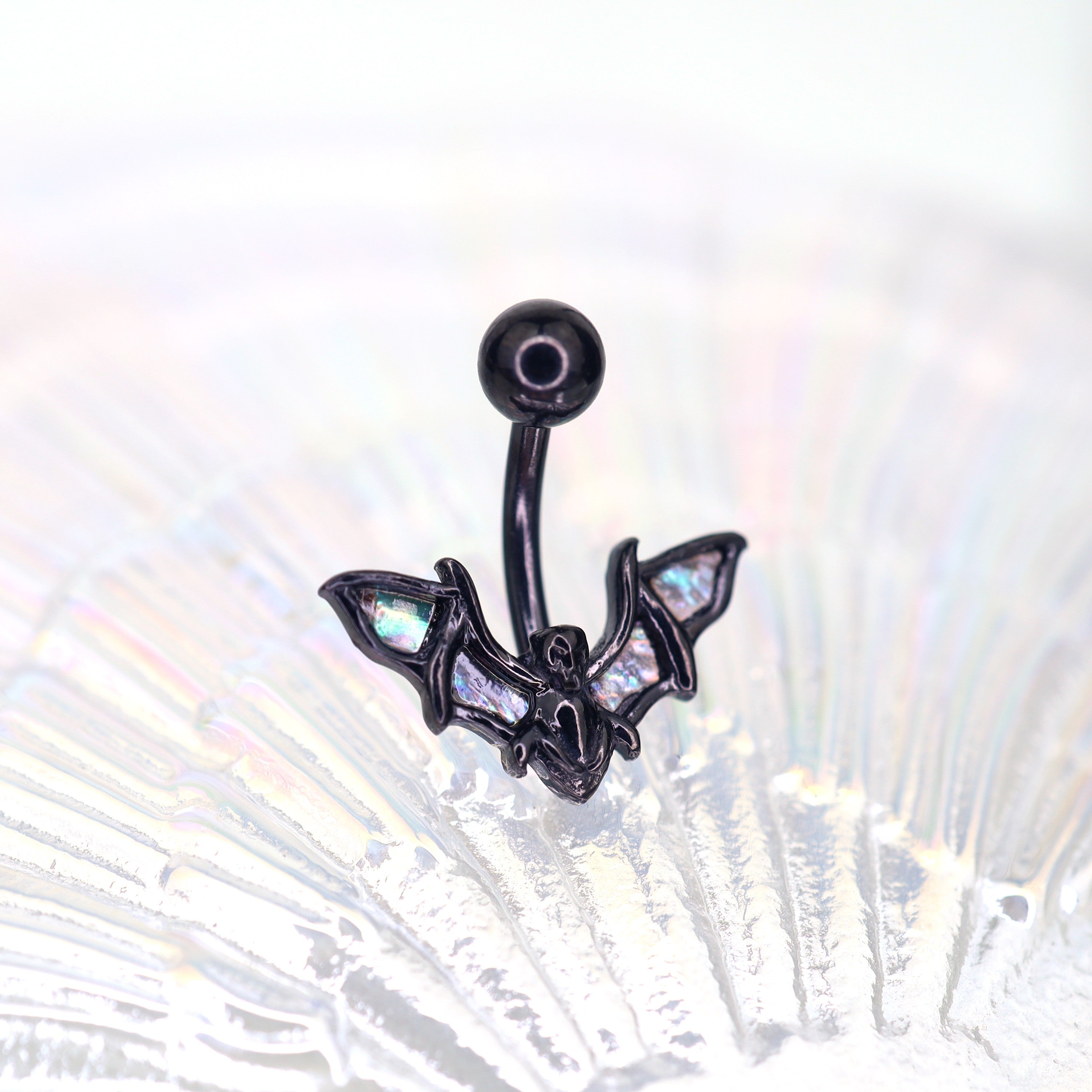 Black Bat wings belly Rings