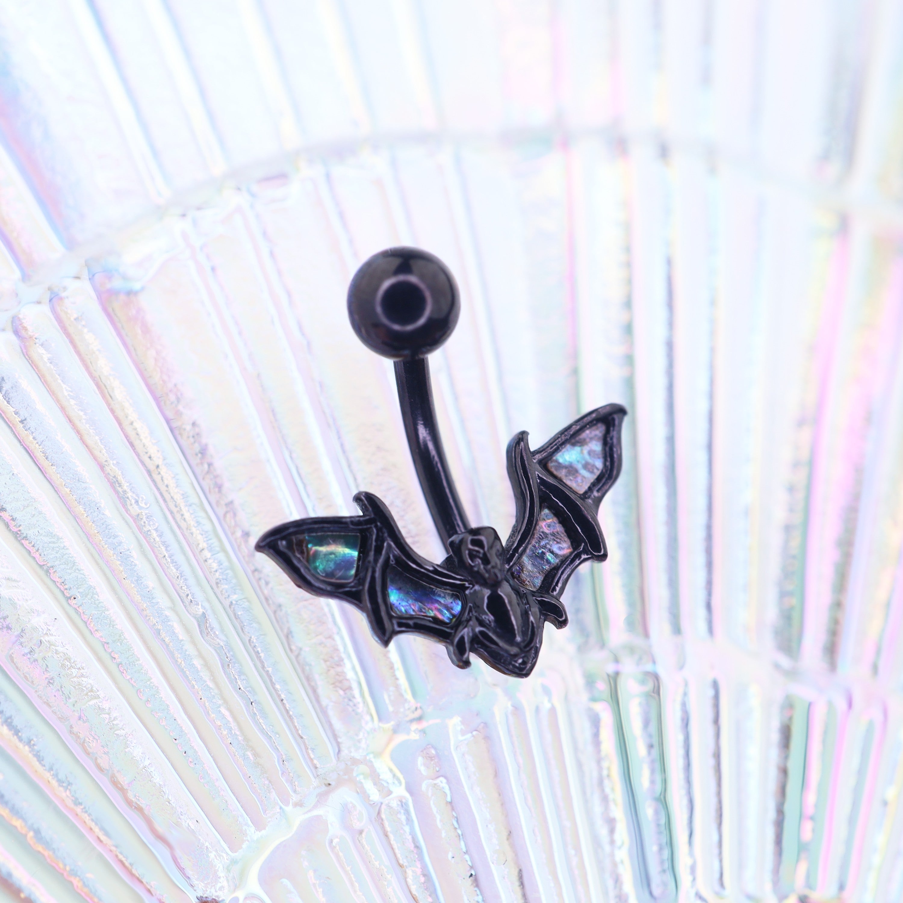 Black Bat wings belly Rings