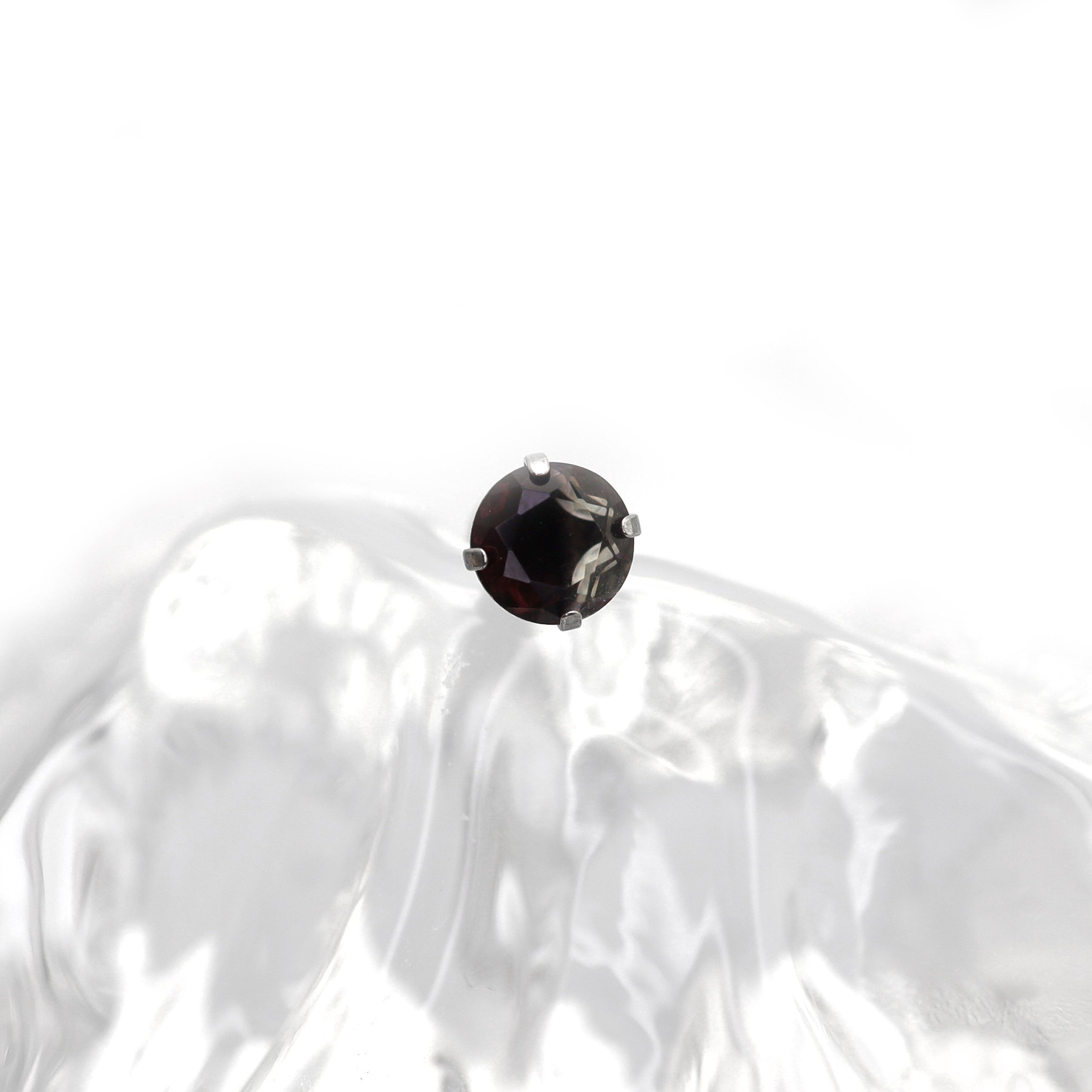 Gradient Tourmaline CZ Titanium tongue stud