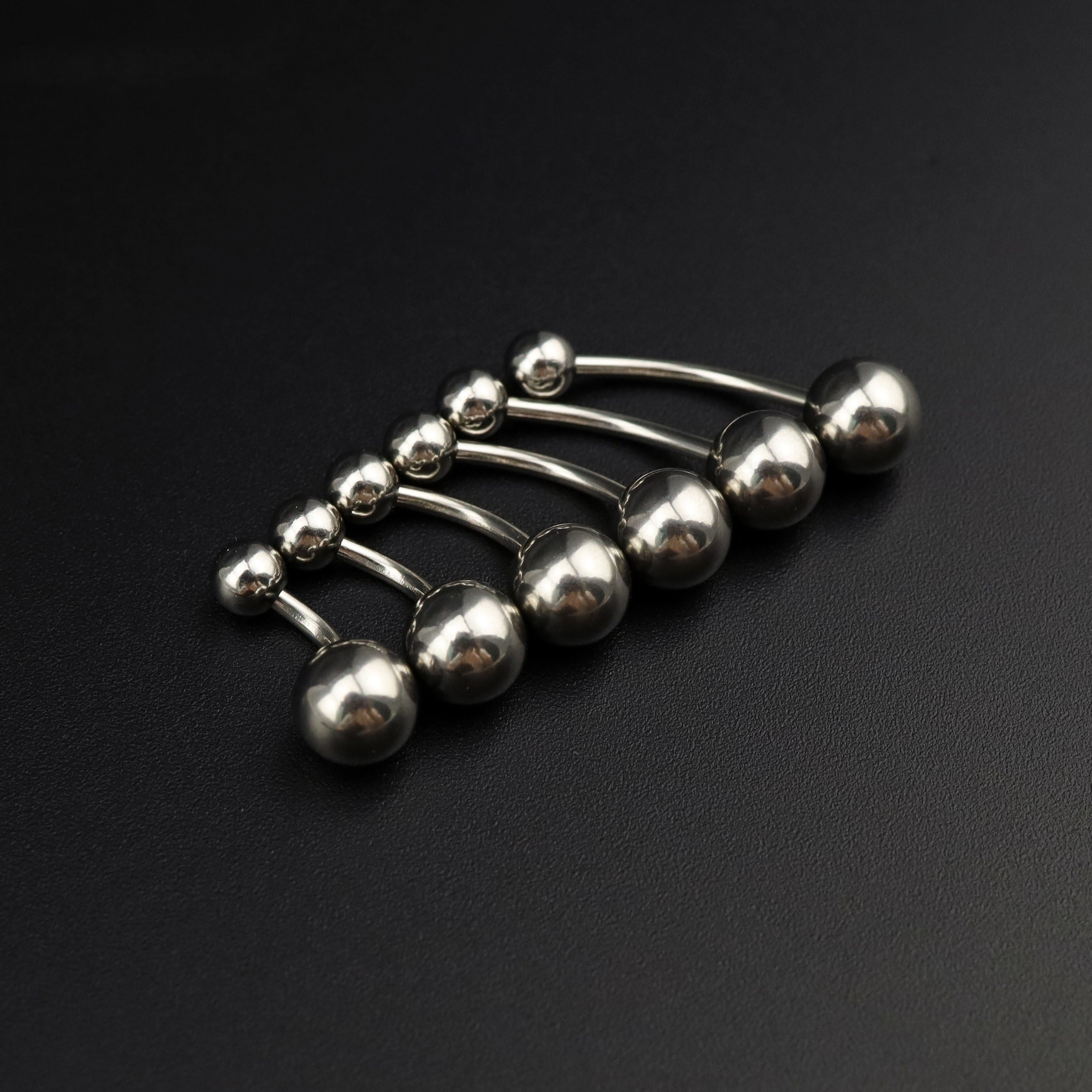 6PCS Ball Stainless steel Basic Belly Rings Set