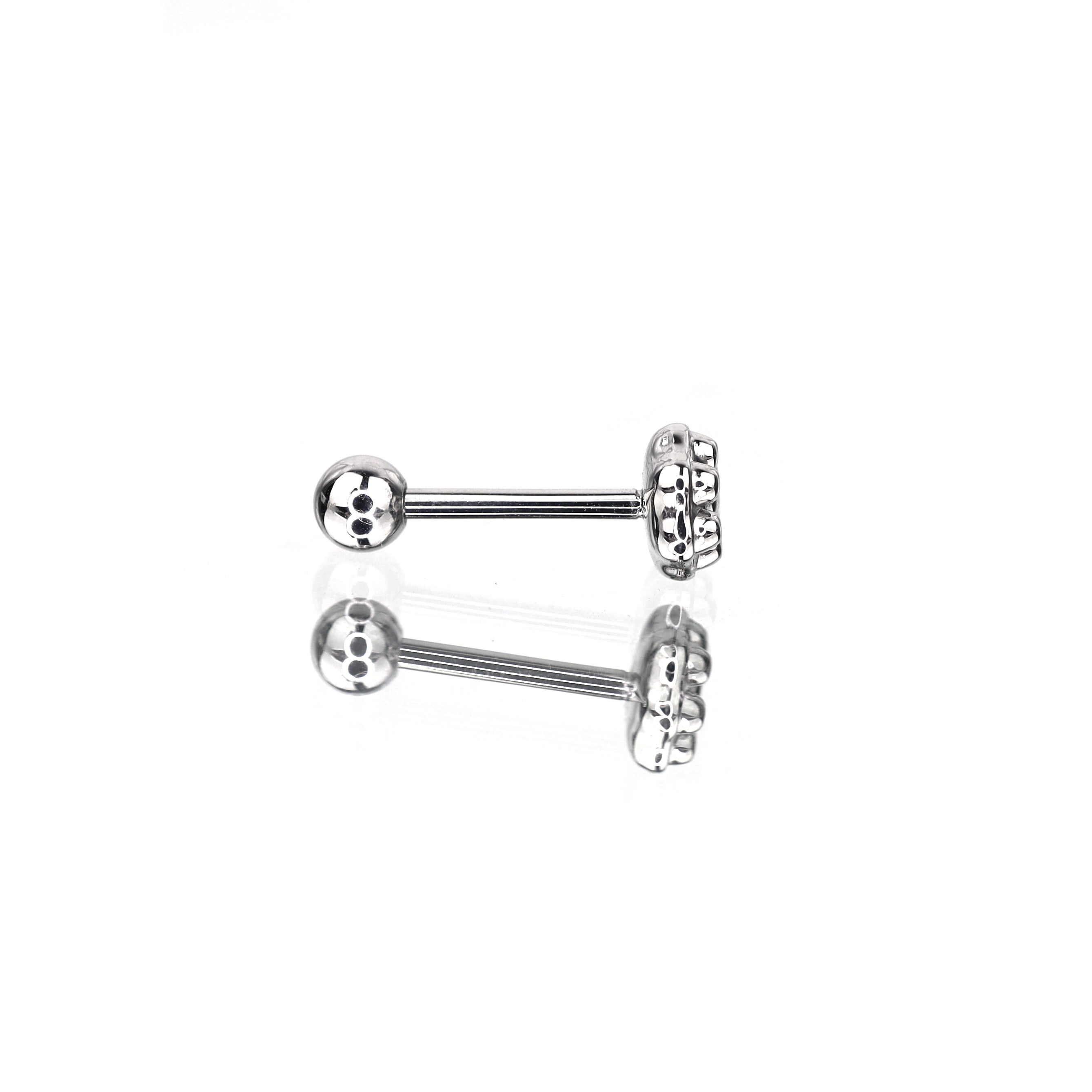 Cat Paw stainless steel Tongue stud