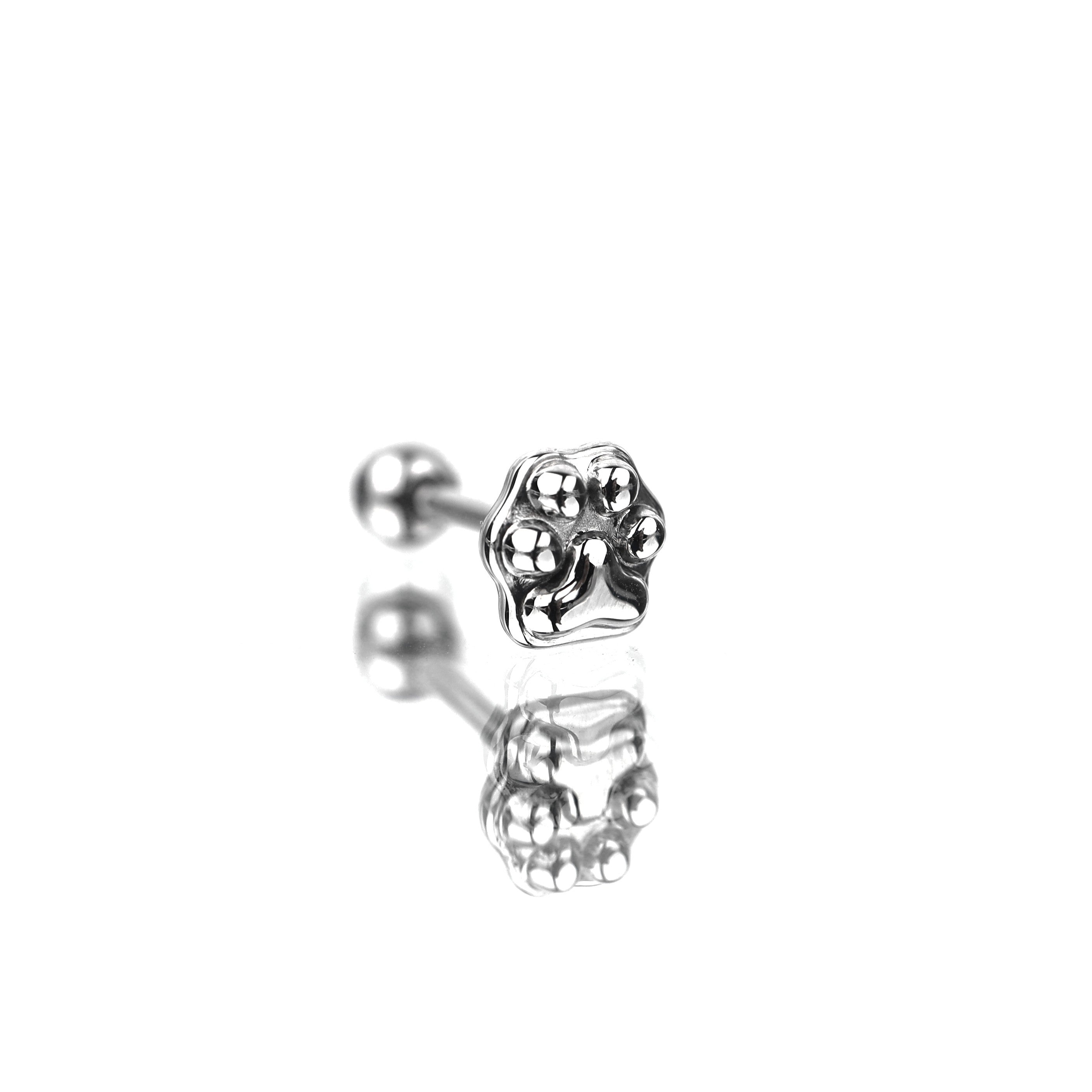 Cat Paw stainless steel Tongue stud