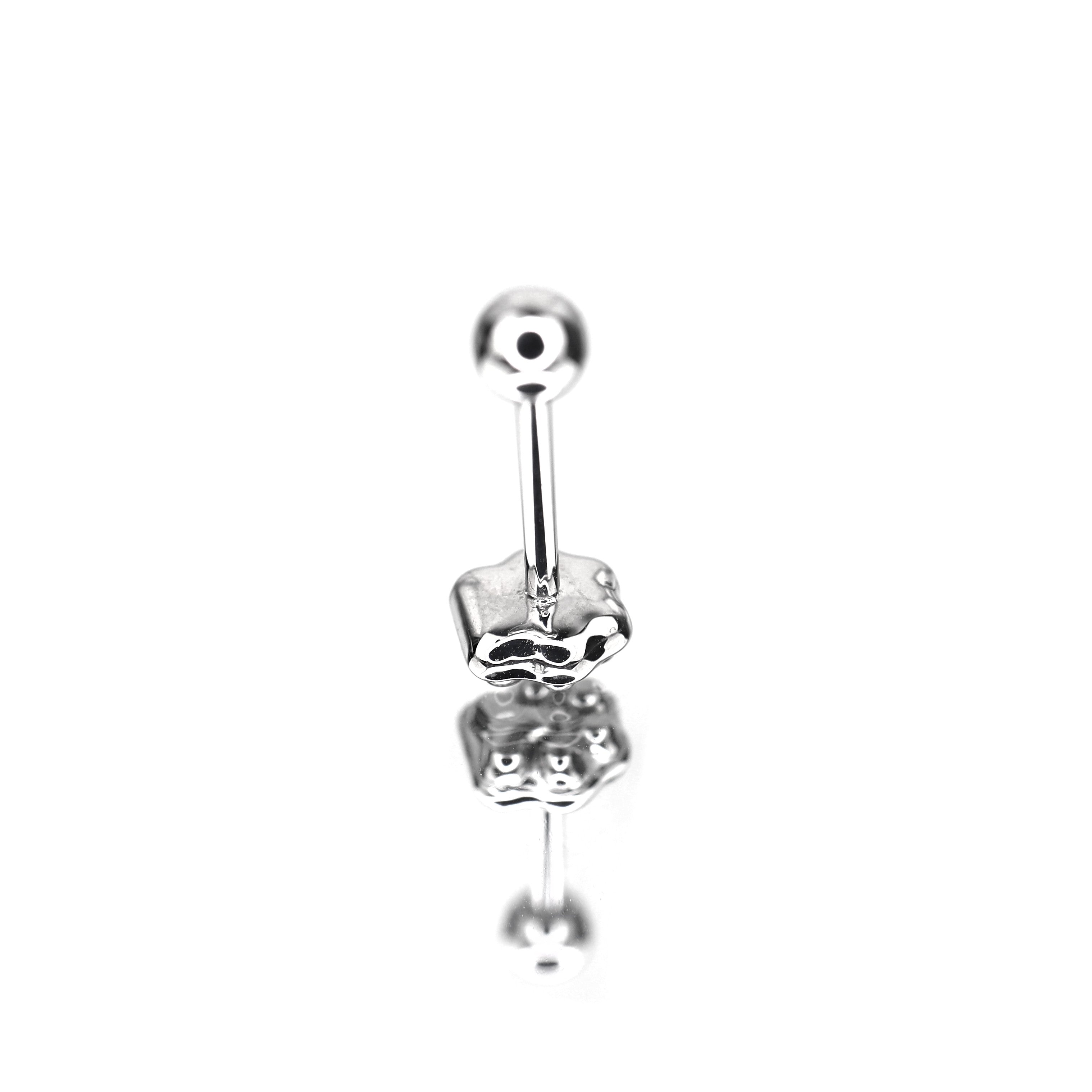 Cat Paw stainless steel Tongue stud