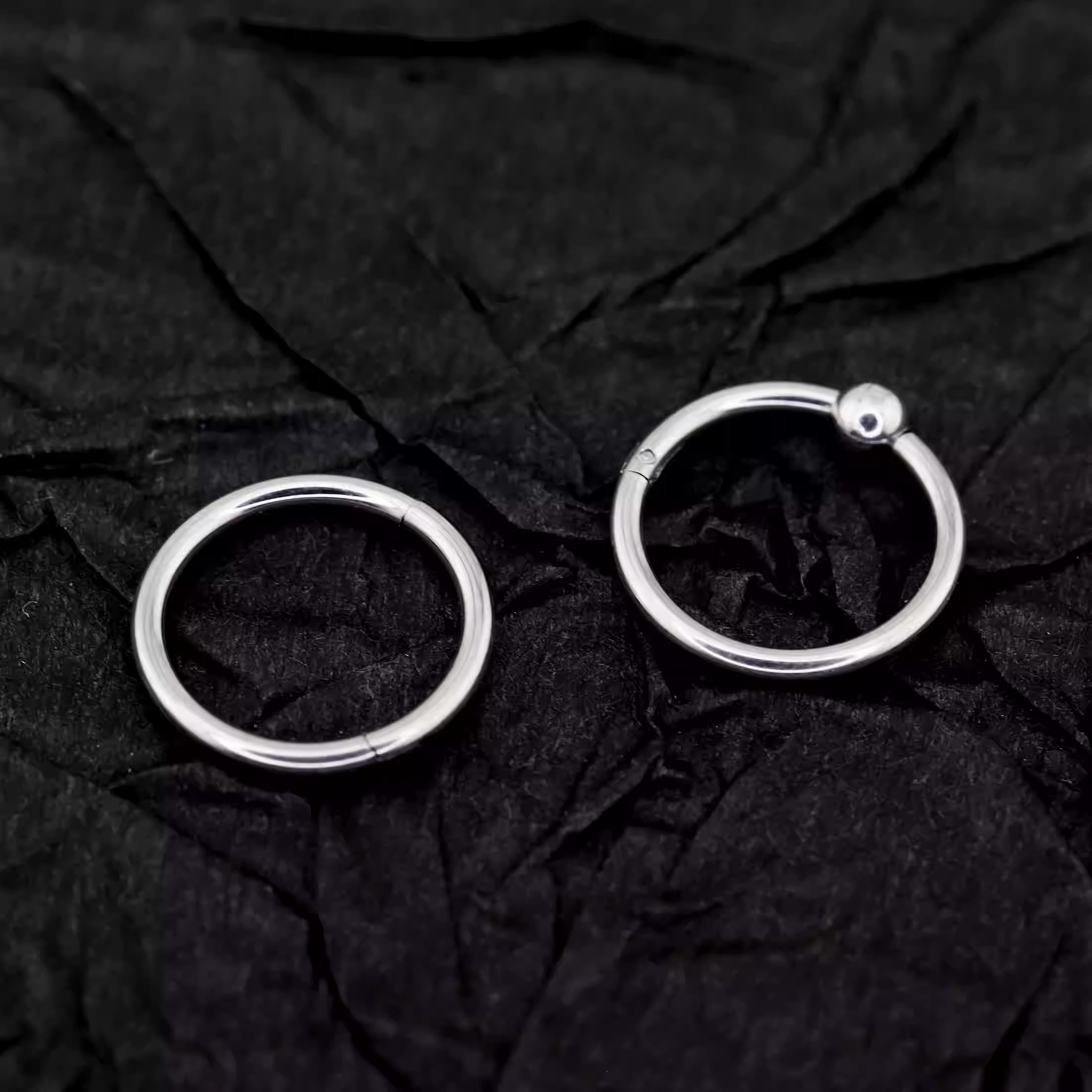 4PCS 16G stainless Nose Hoop Set