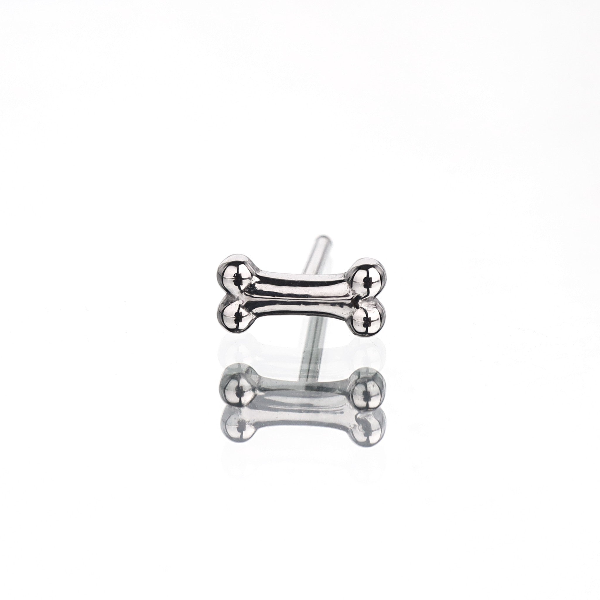 Bone Shaped stainless steel tongue stud