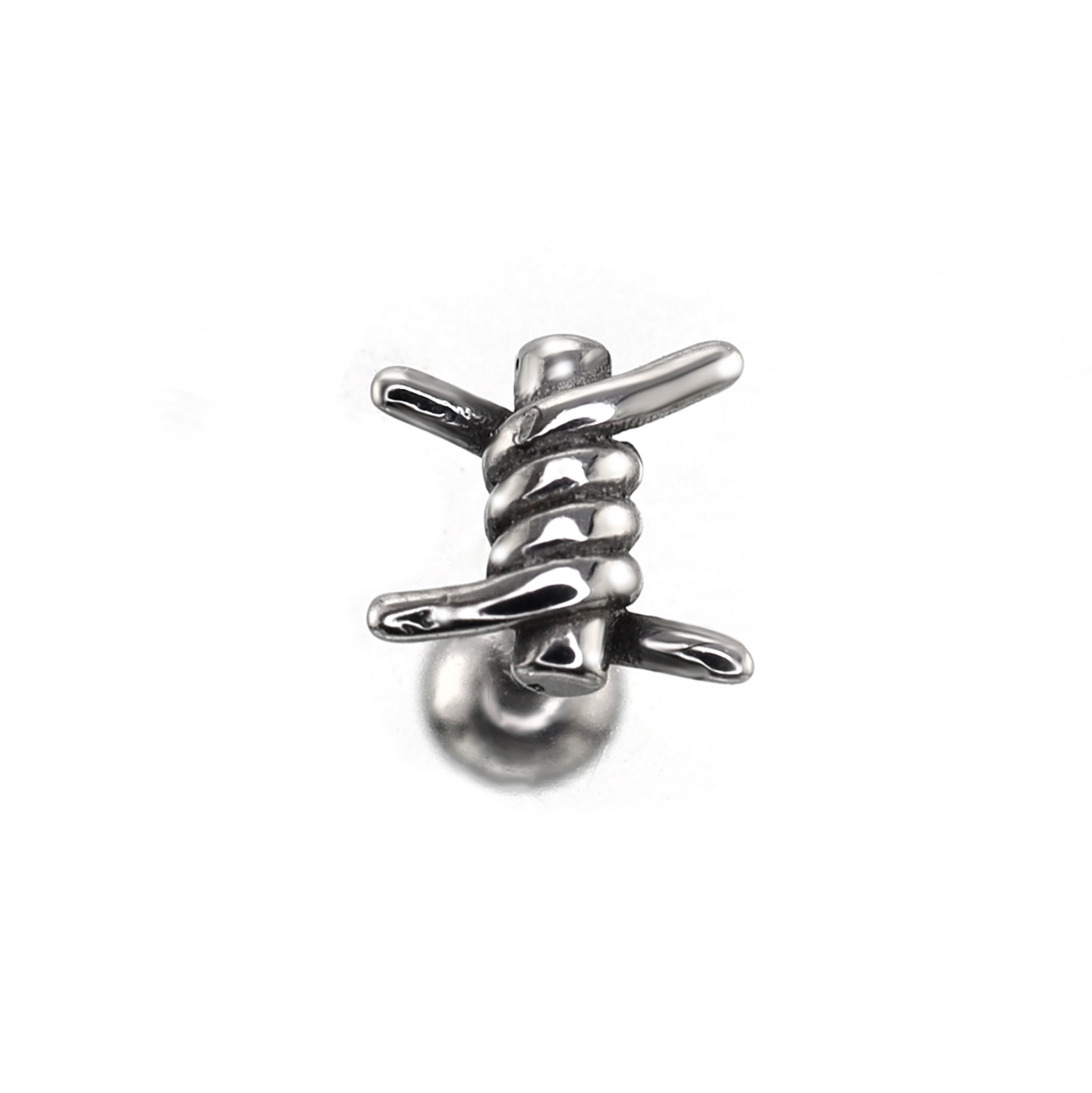 Twisted Knot Internally Threaded stainless steel Studs ph1
