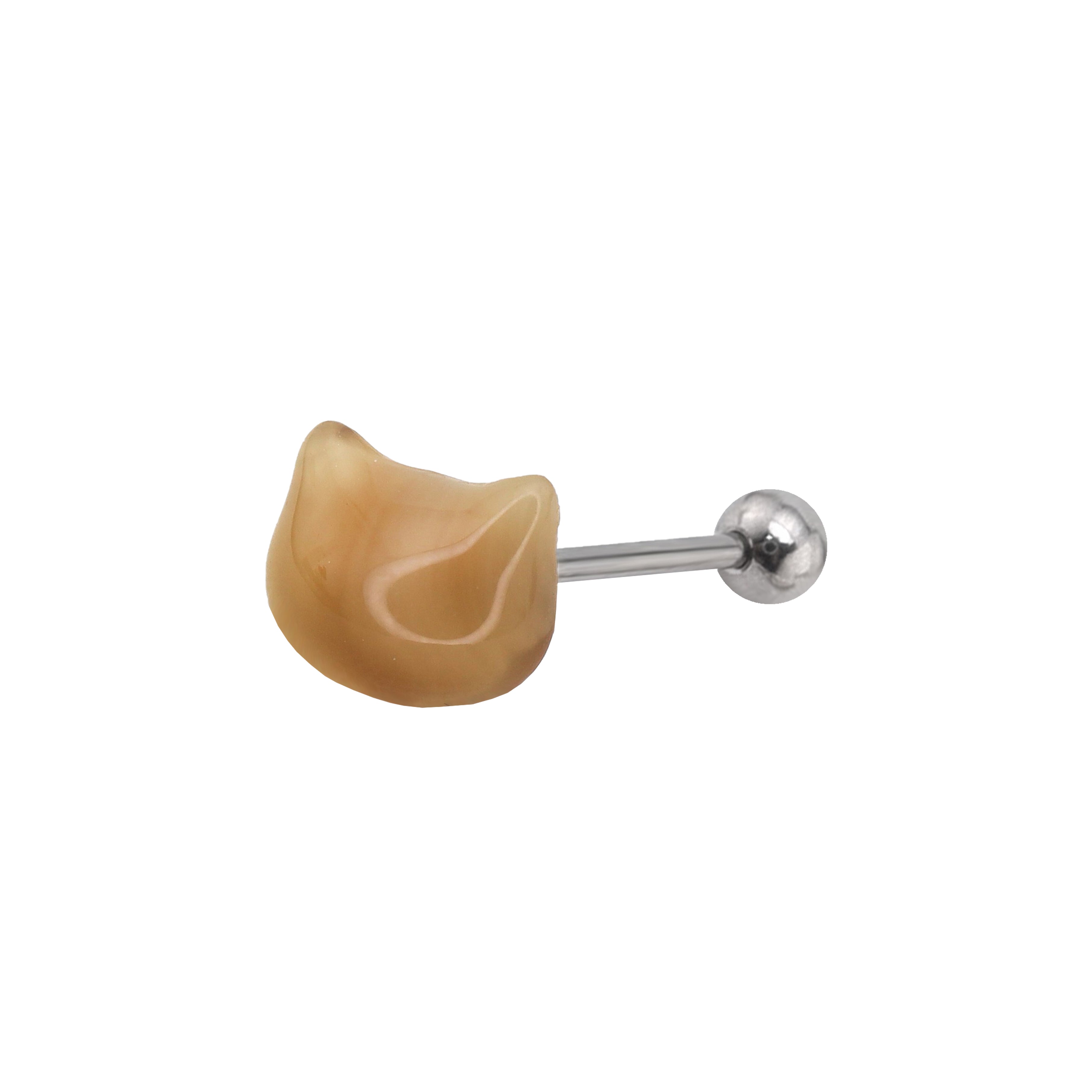 Resin Cat Face tongue nail