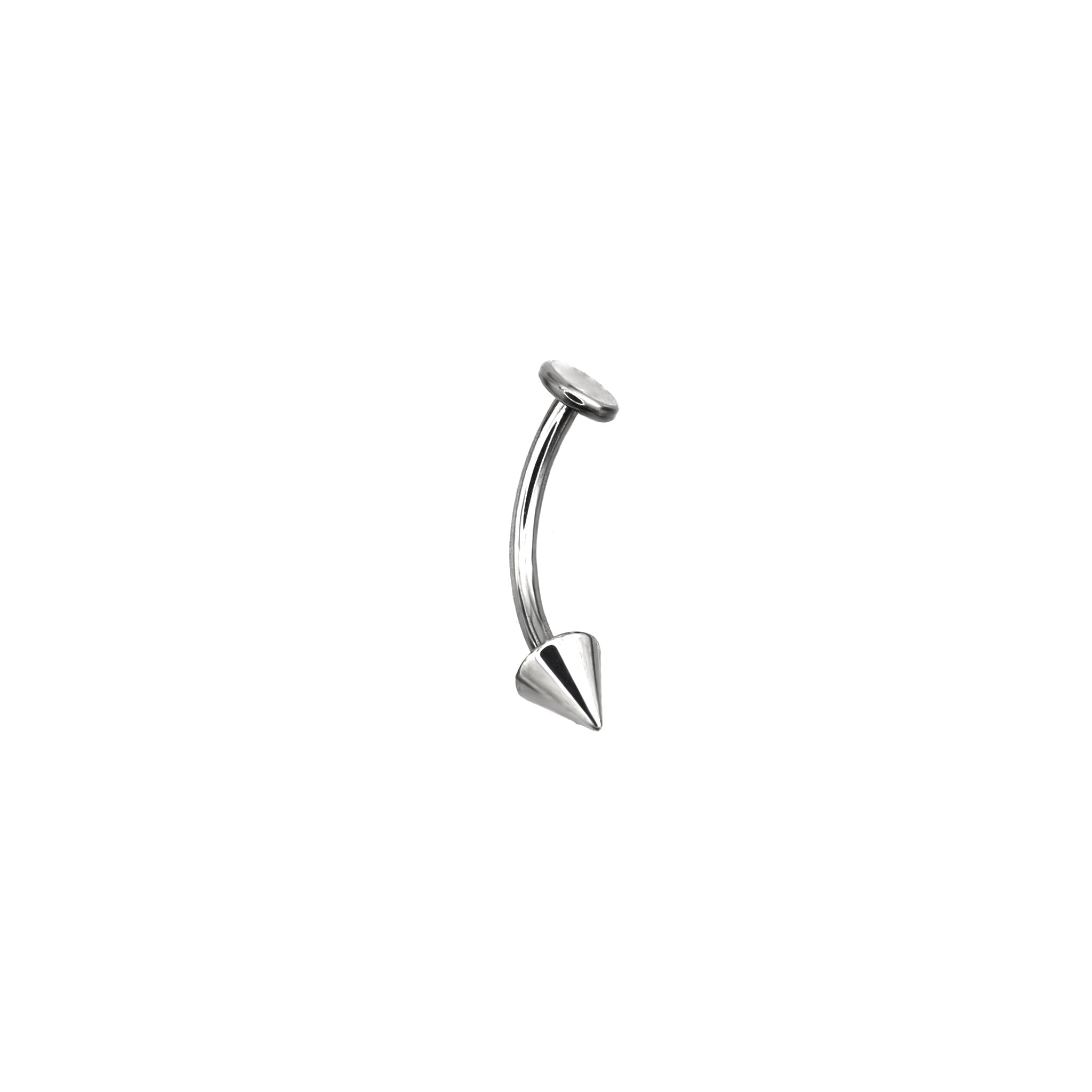 Flat Back Spike Titanium Studs