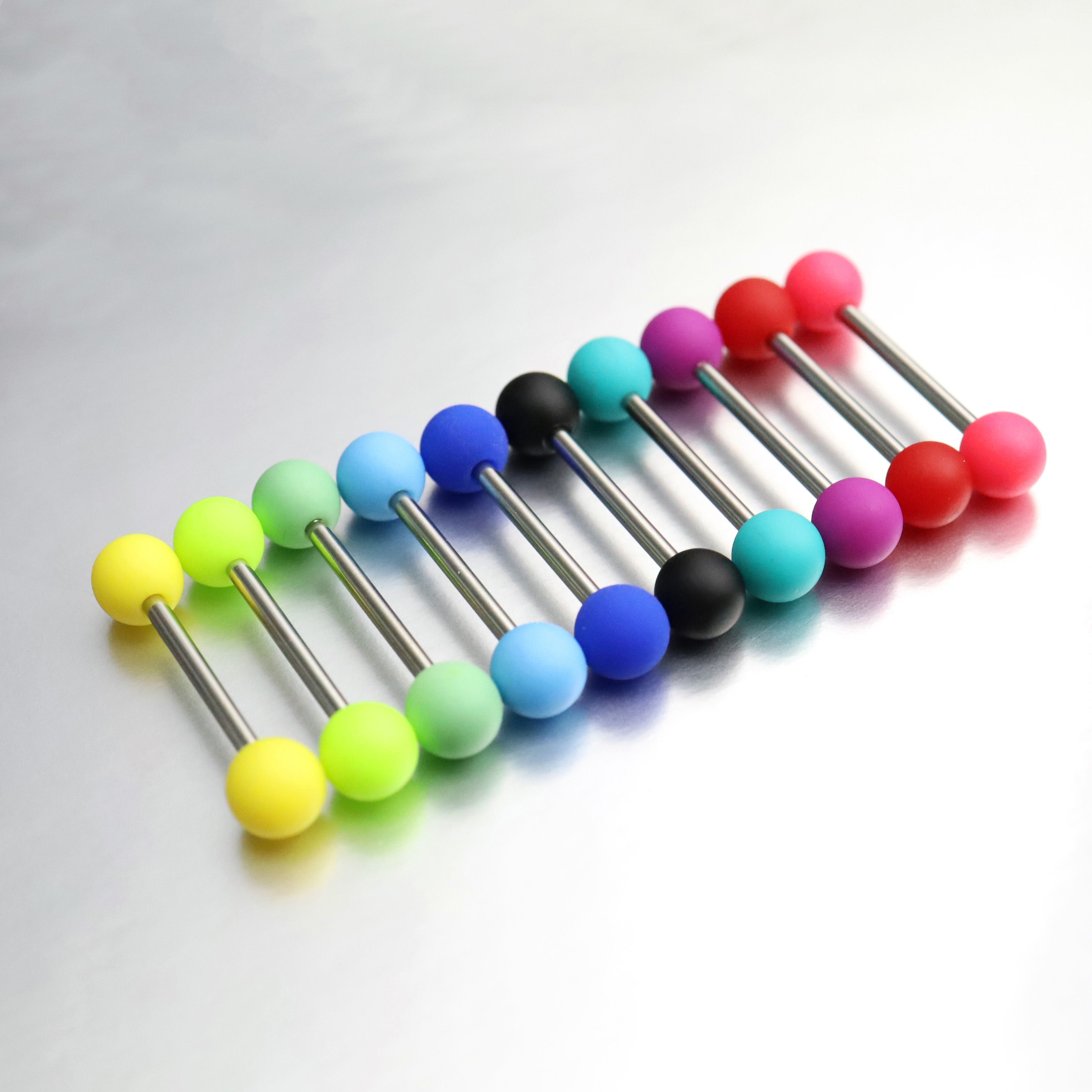 Colorful Acrylic barbell studs