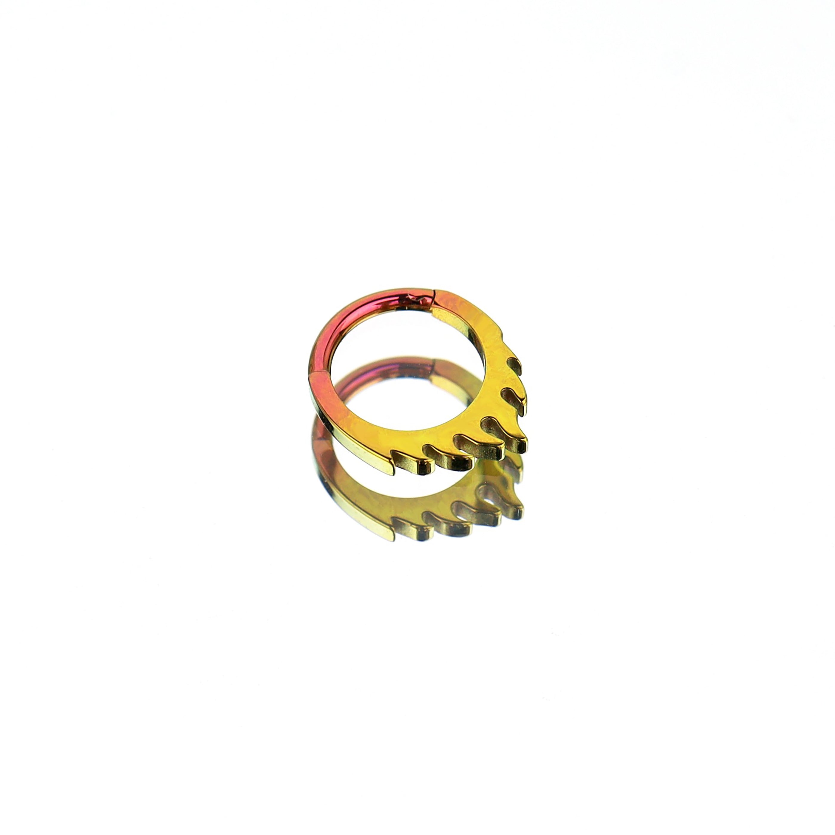 16G Flame Titanium Septum Clicker