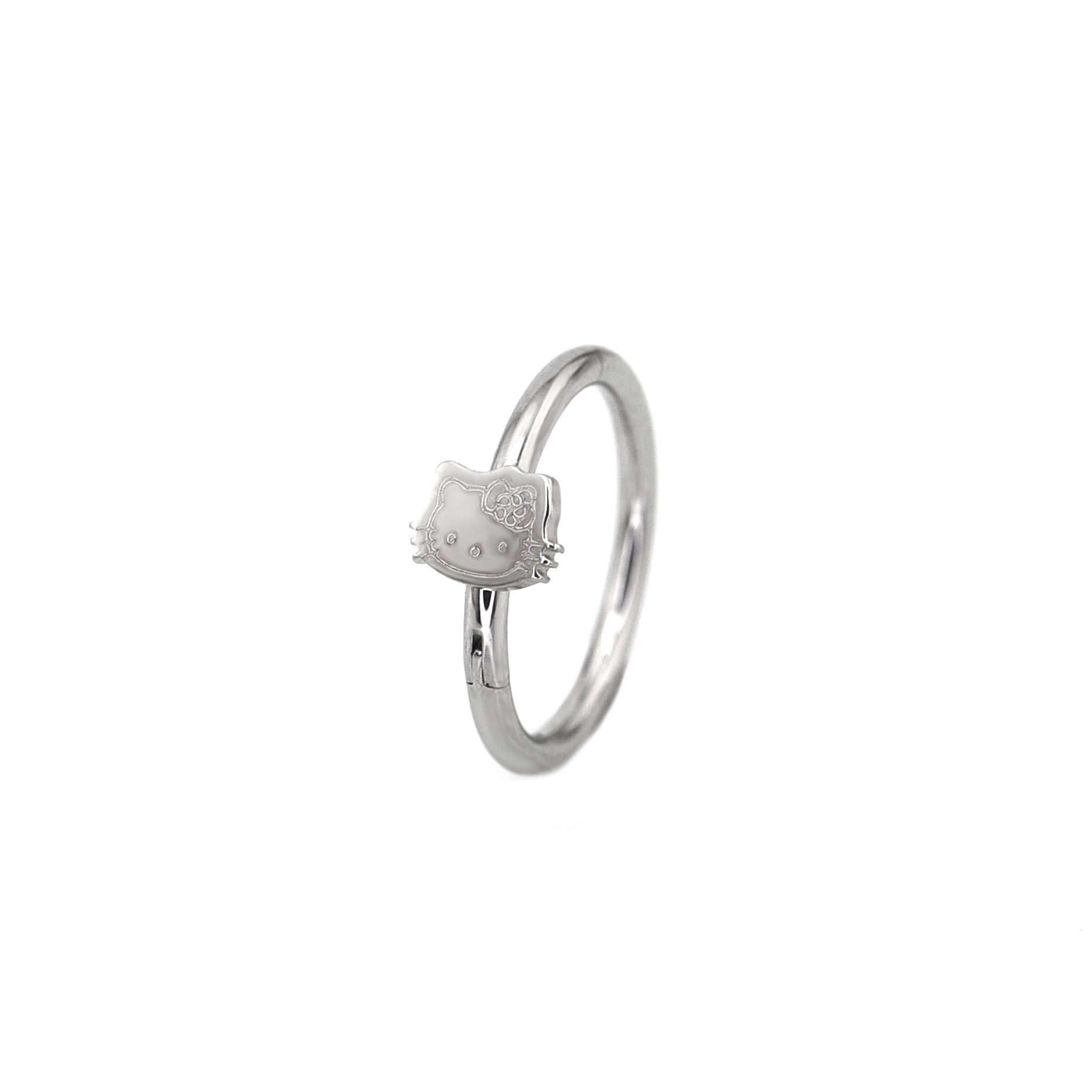 Hello Kitty Stainless Steel Segment Hoop
