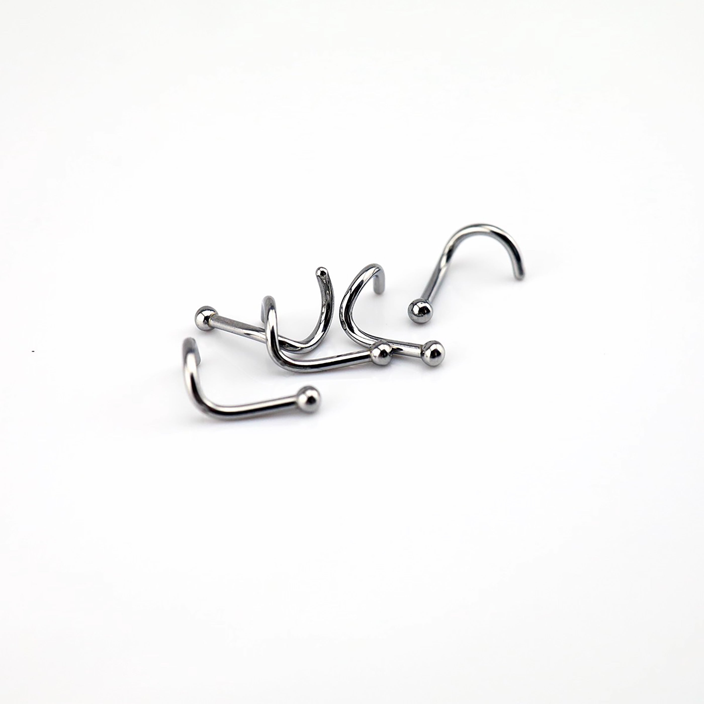 6PCS 20G U-Shape Nose Stud Pin Set