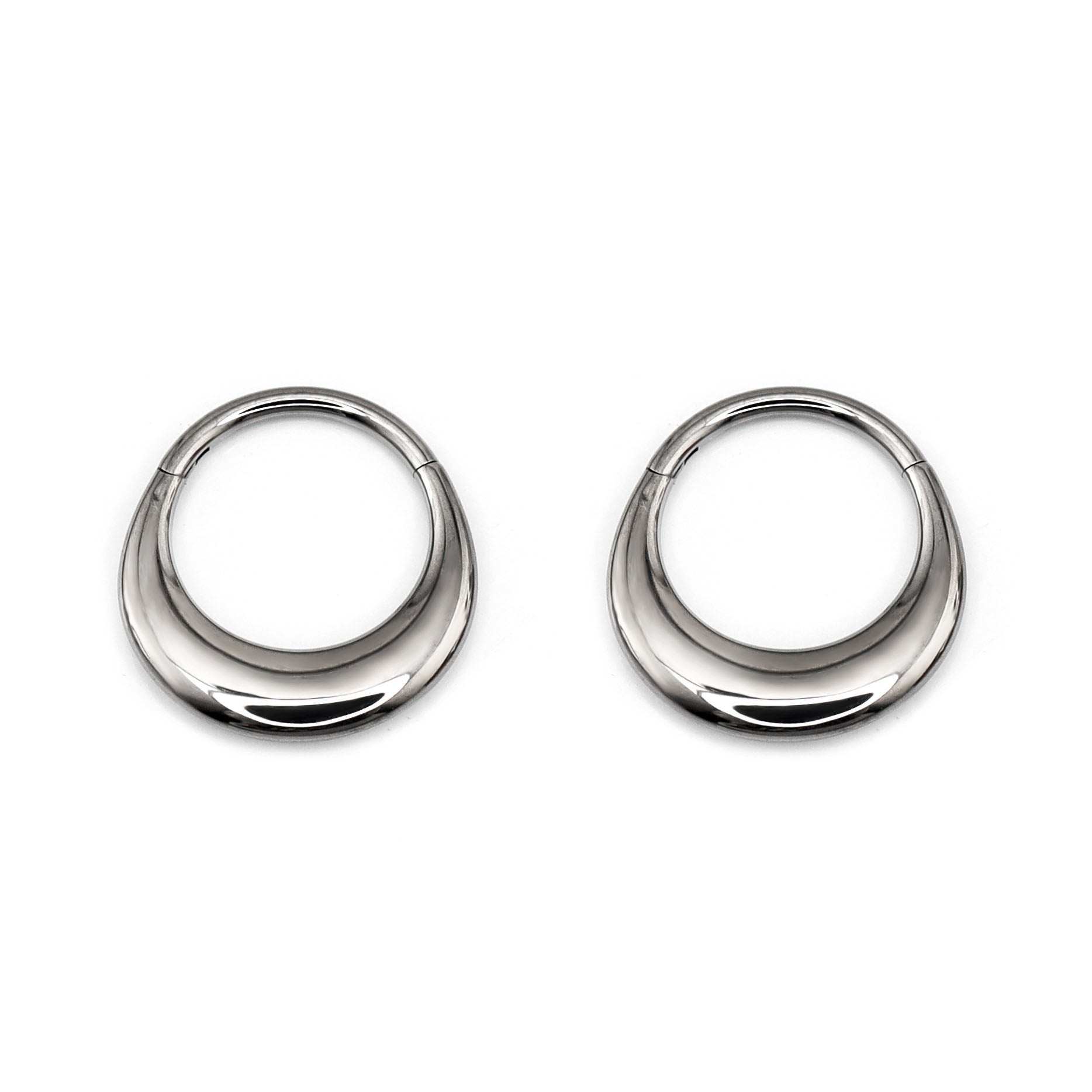 16G Crescent Arc Titanium Segment Hoop