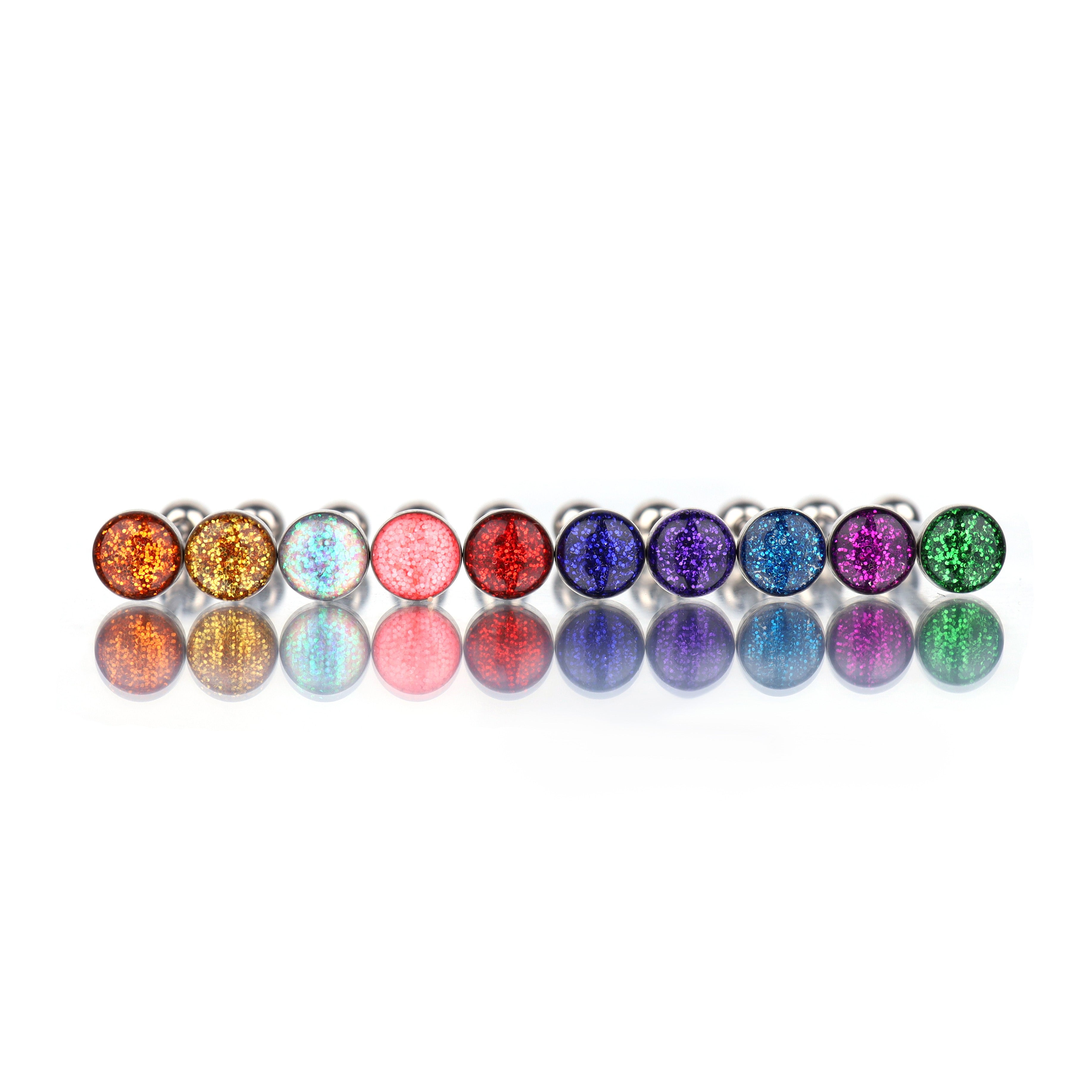 Slick glitter Resin Oil tongue nail