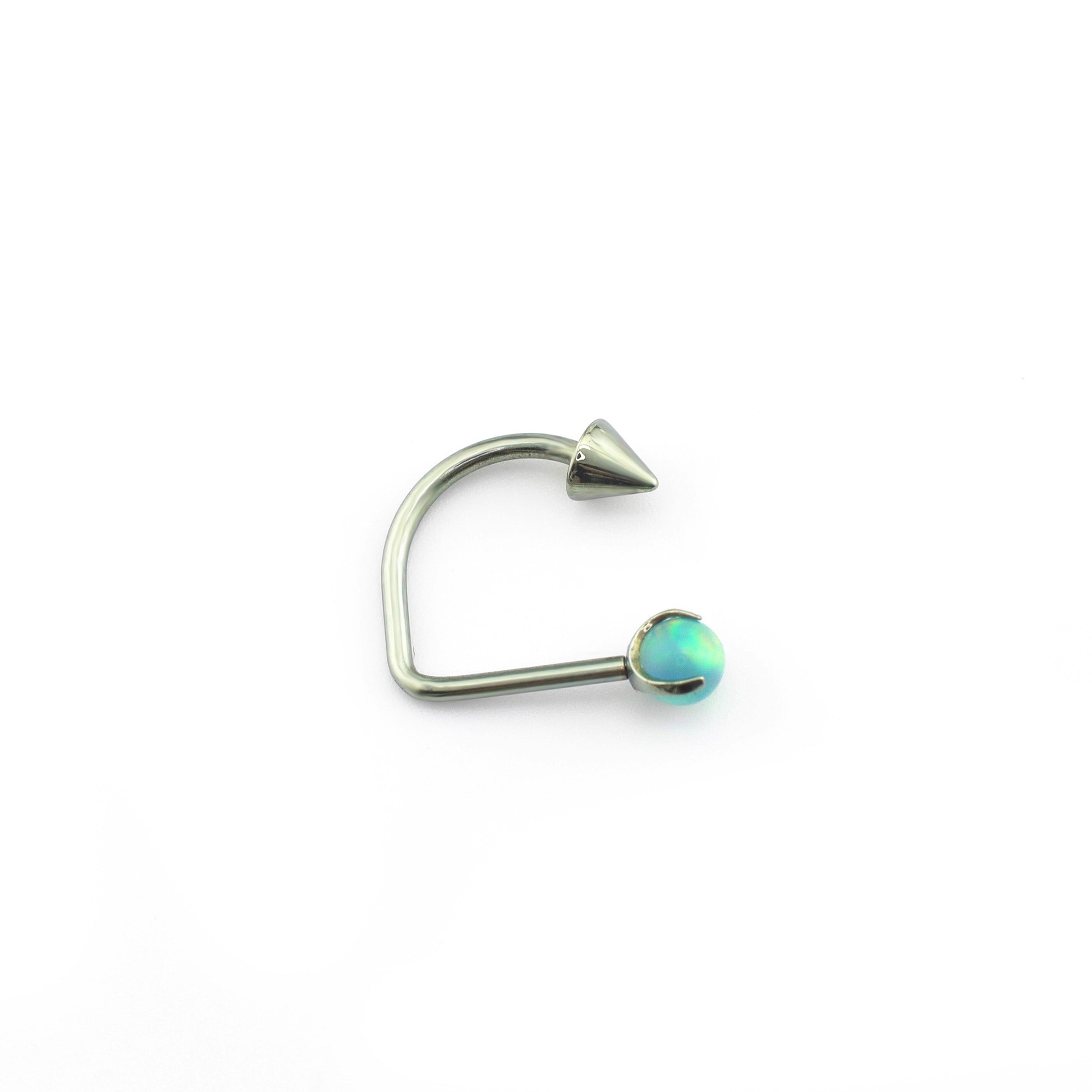16G Opal Spike Titanium U-Ring