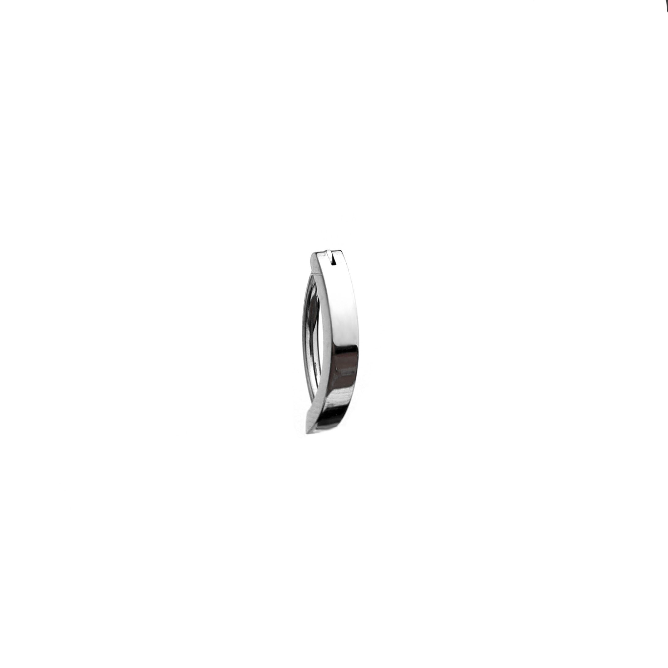 Curved Clicker stainless stee Belly Ring