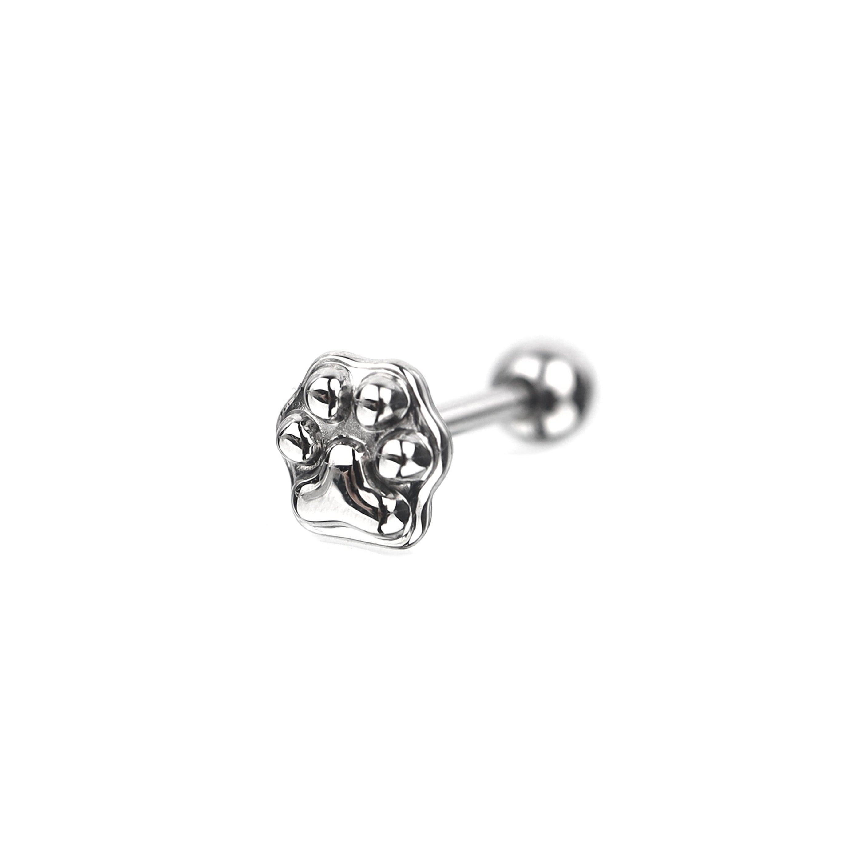 Cat Paw stainless steel Tongue stud