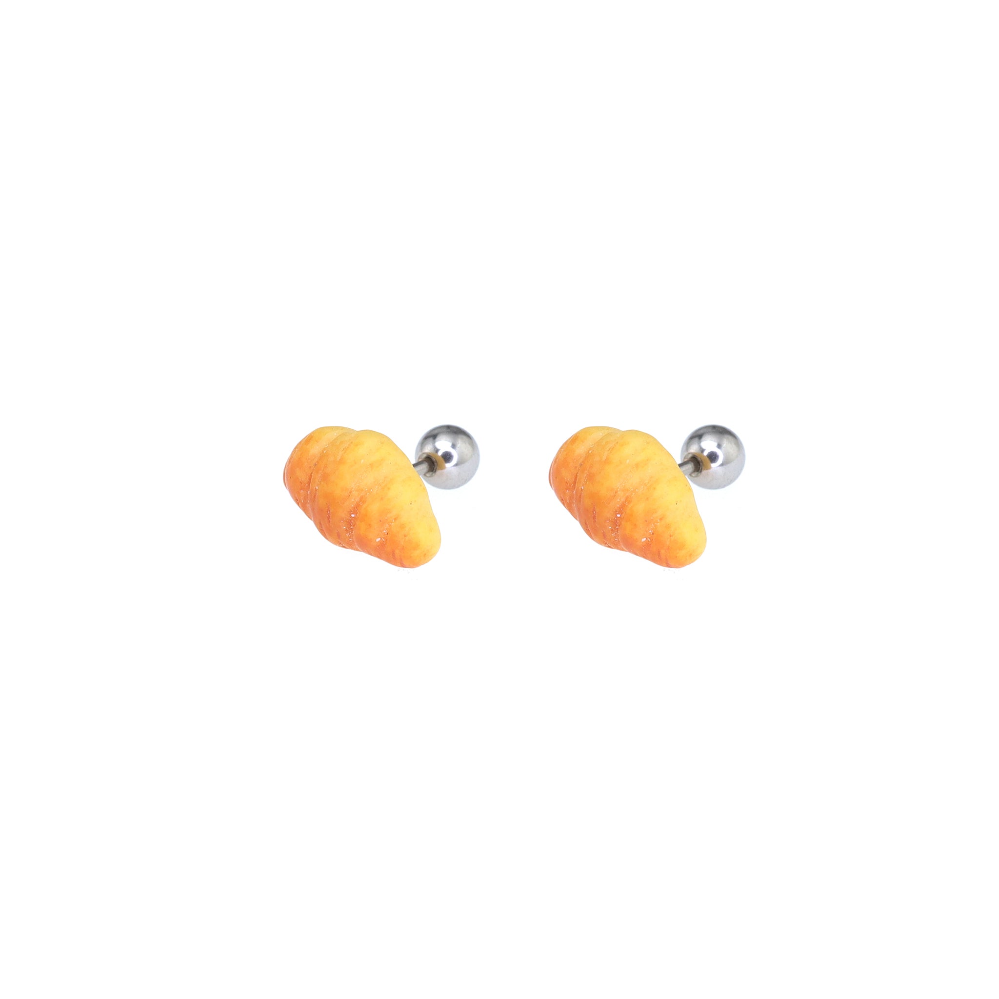 Cute Croissant stainless steel Ear Studs