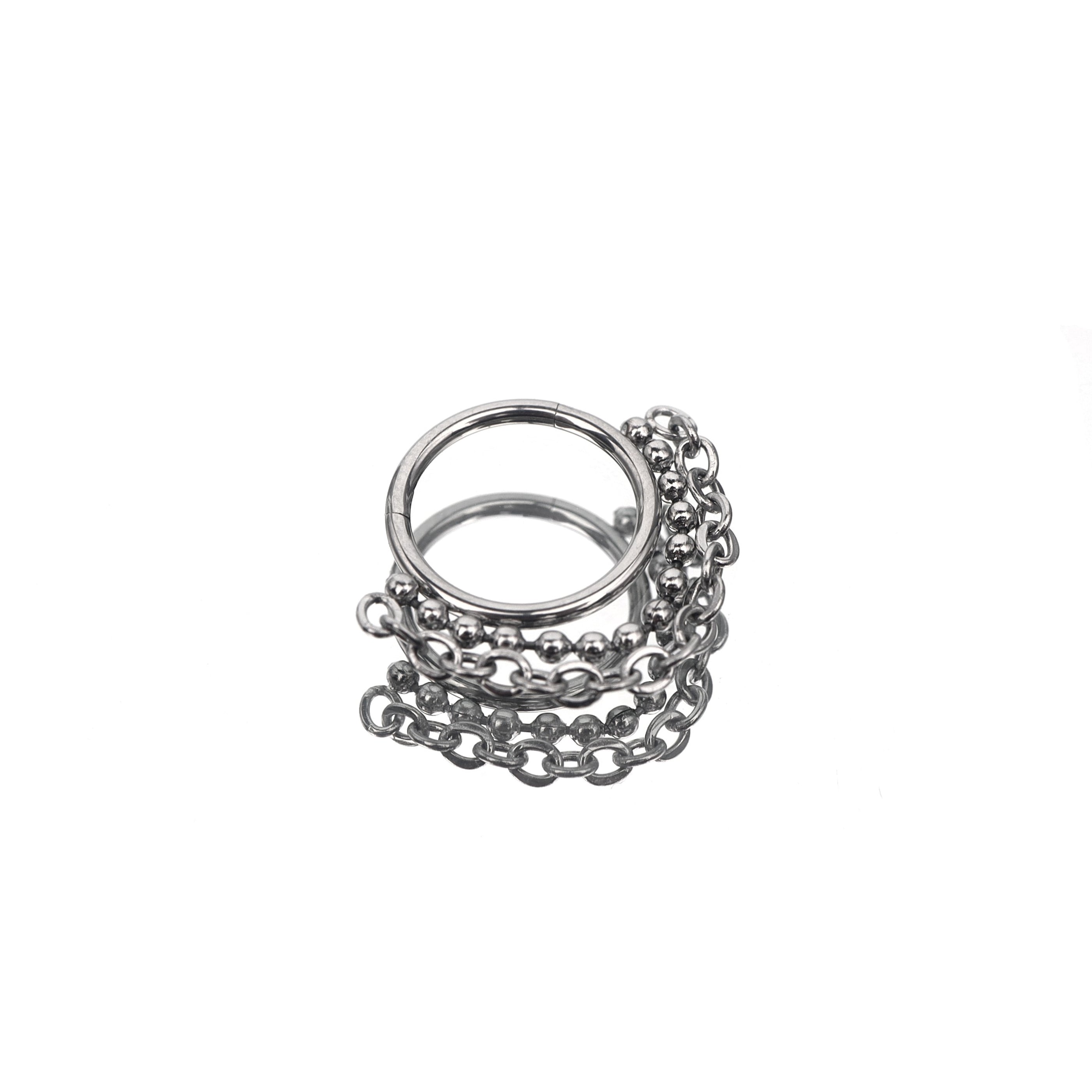 Double-layer chain metal ball Segment Hoop
