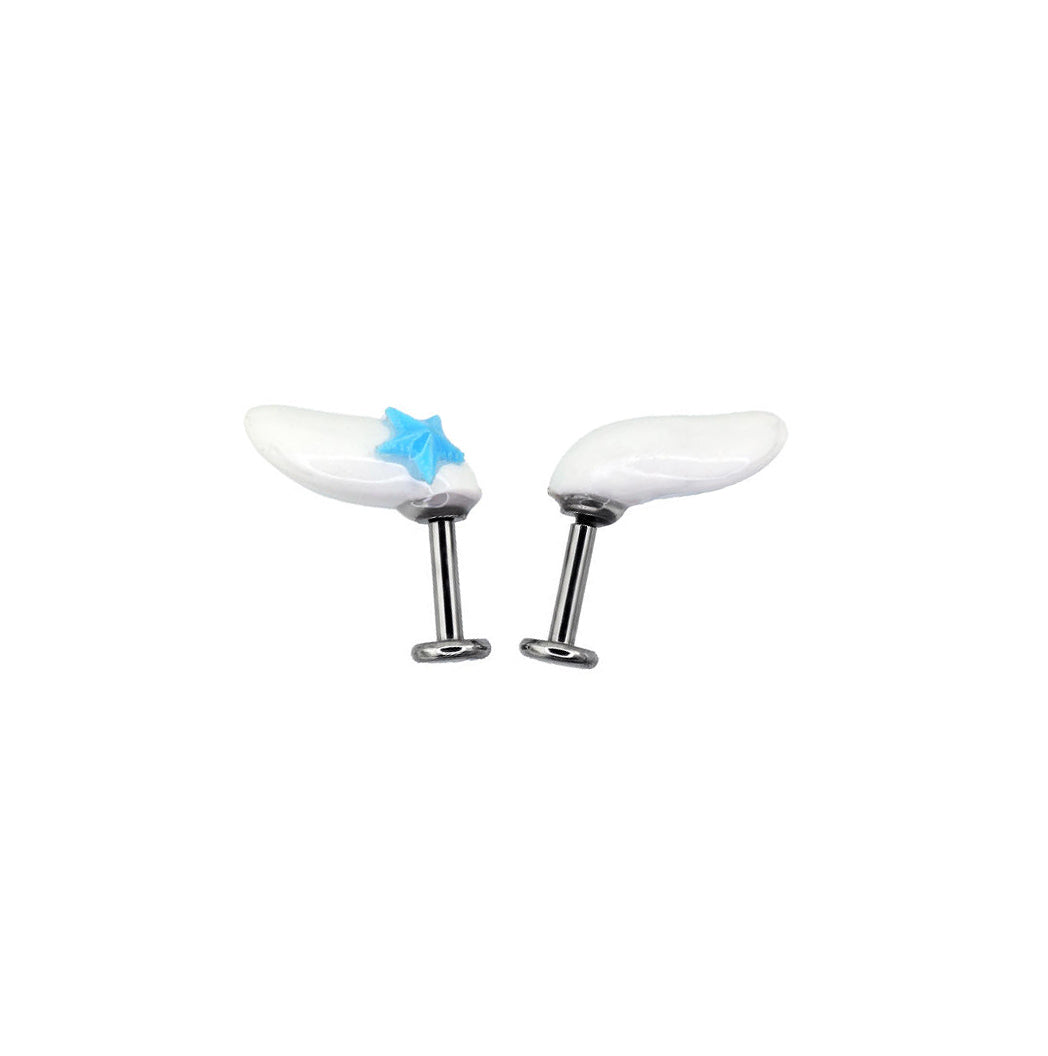 Cute Dog Titanium Ear Stud