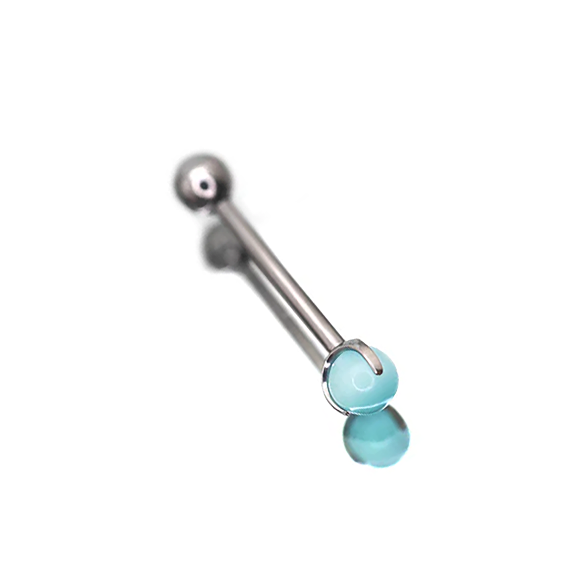 14G Pastel CZ Internally Threaded barbell stud