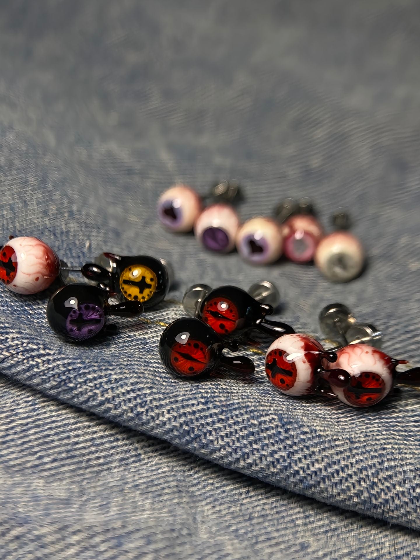 Cthulhu Eye Titanium Tongue Studs - Mystery Box Collection