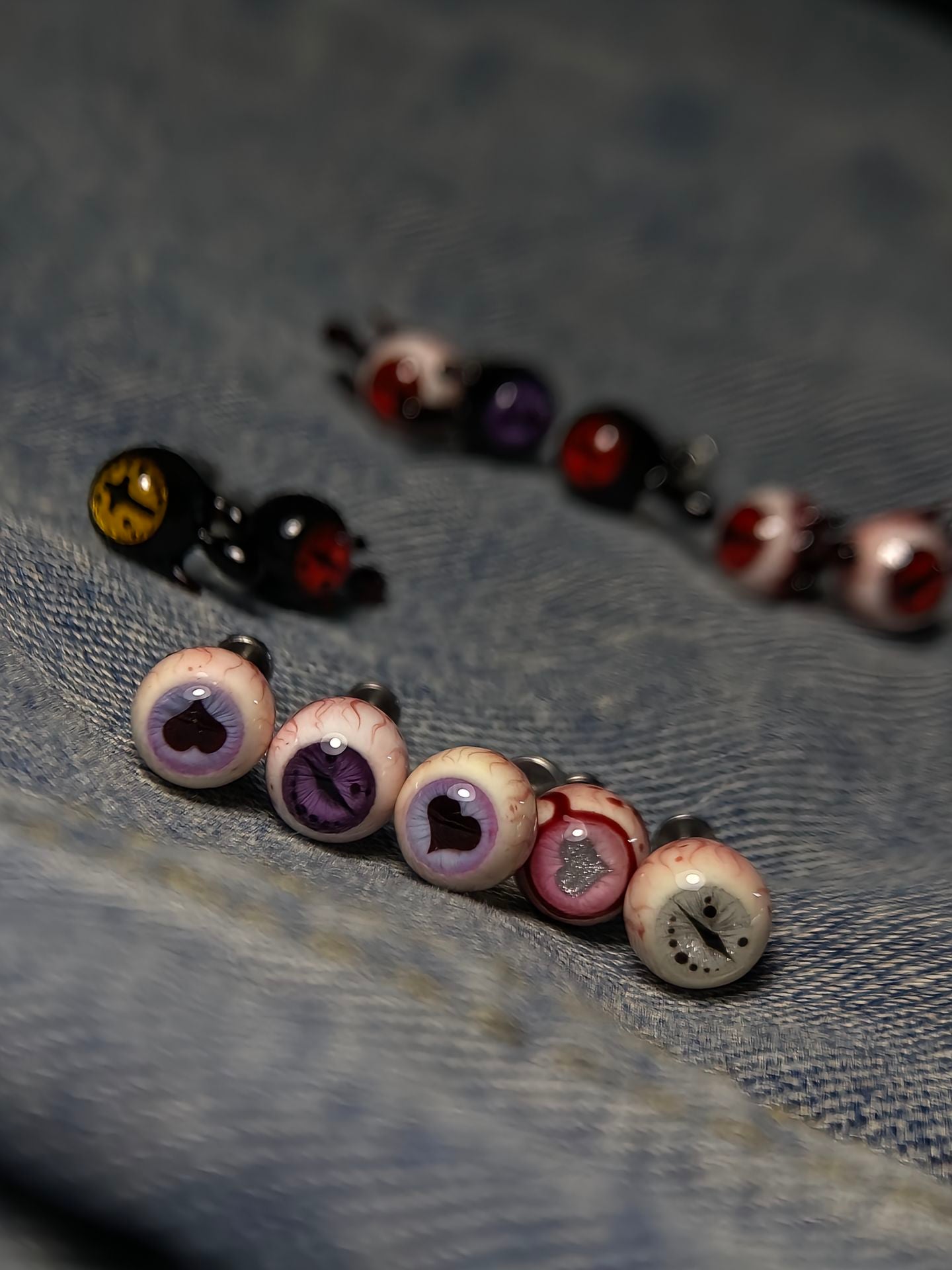 Cthulhu Eye Titanium Tongue Studs - Mystery Box Collection