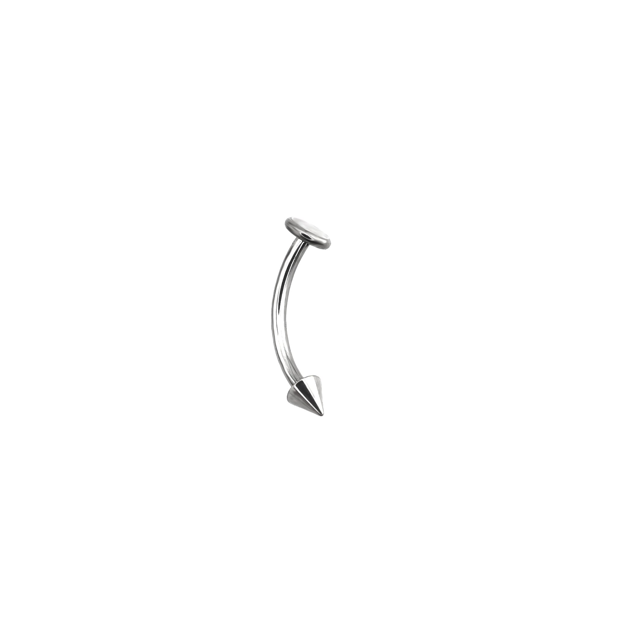 Flat Back Spike Titanium Studs