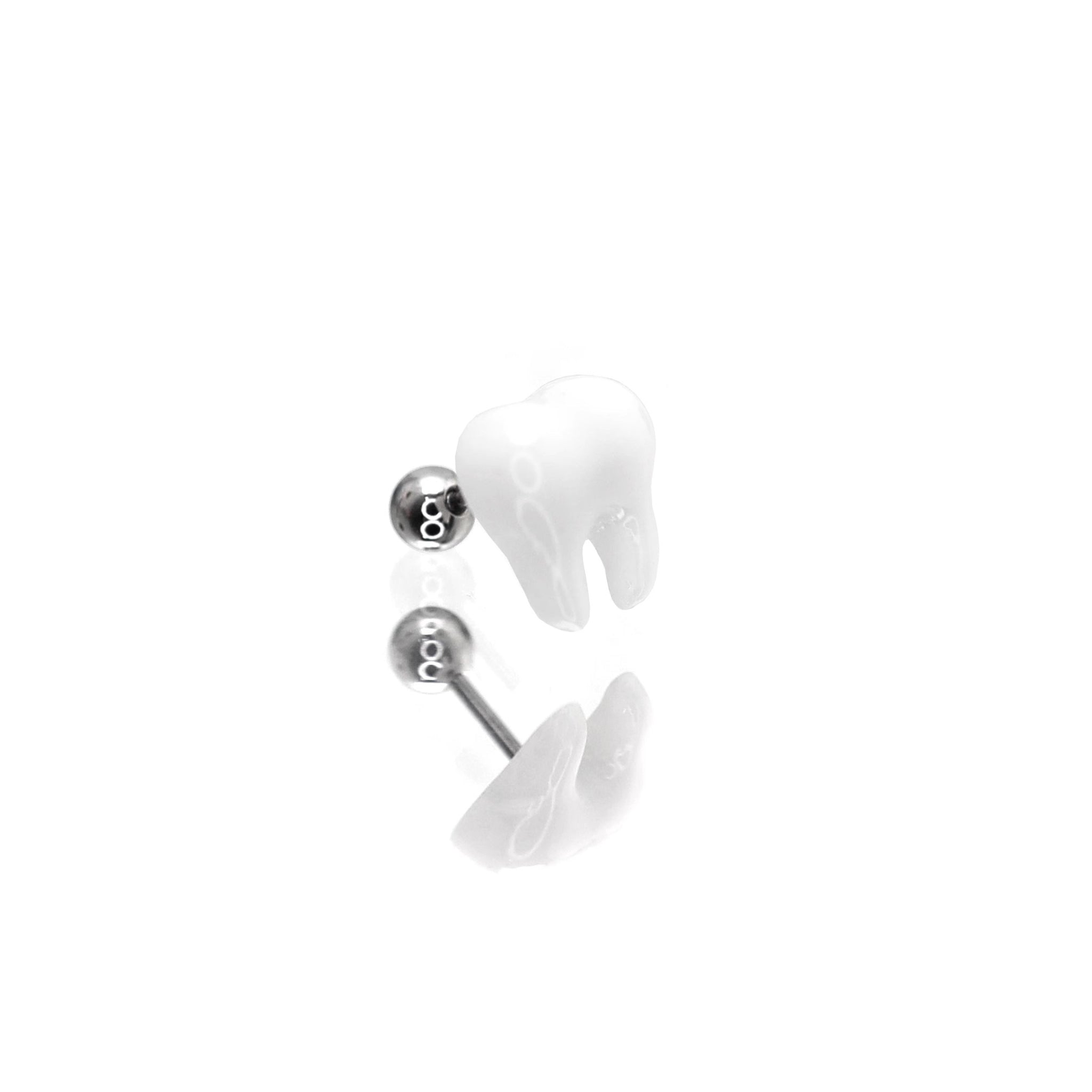 White Tooth Externally Threaded stainless steel Studs ph1