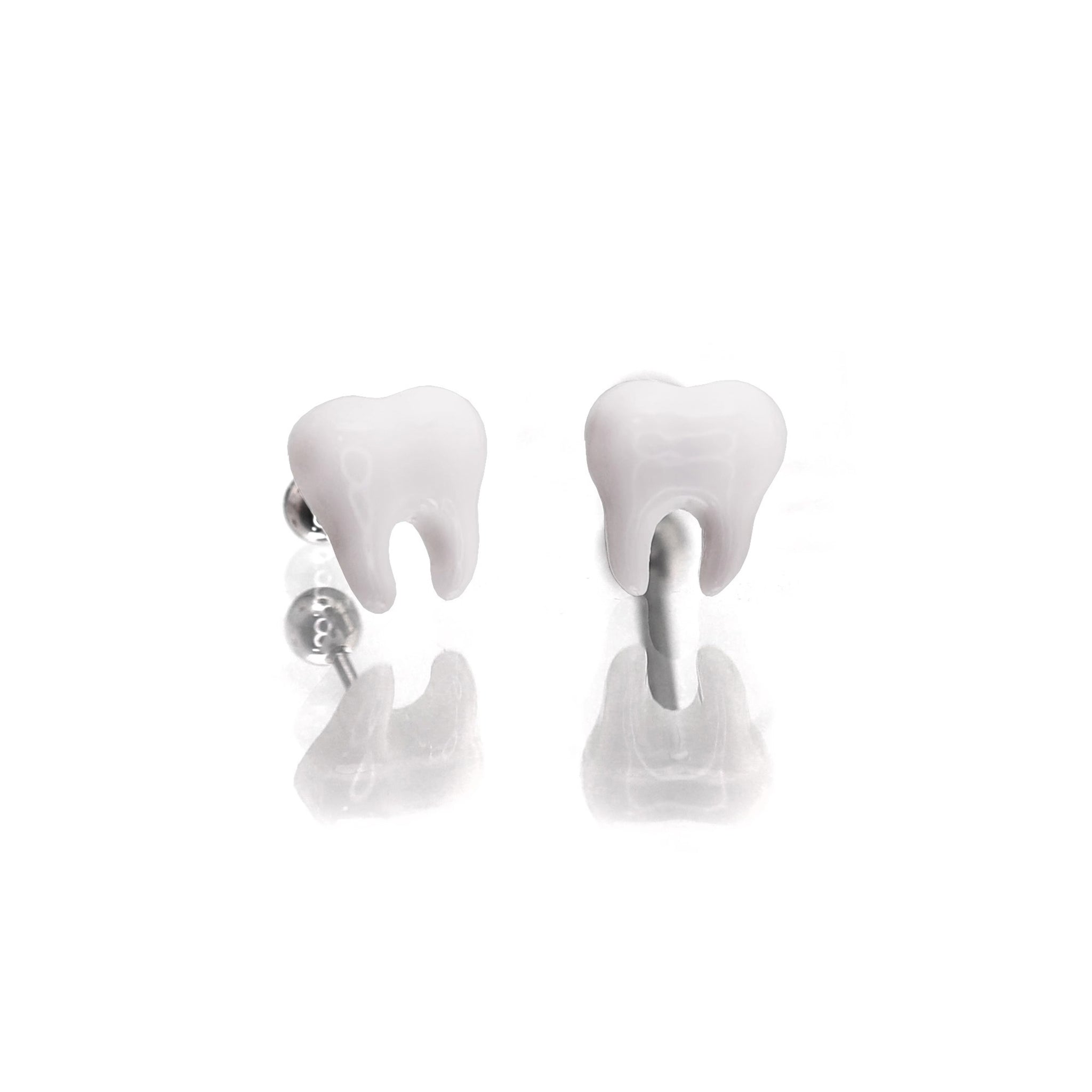 White Tooth Externally Threaded stainless steel Studs ph1