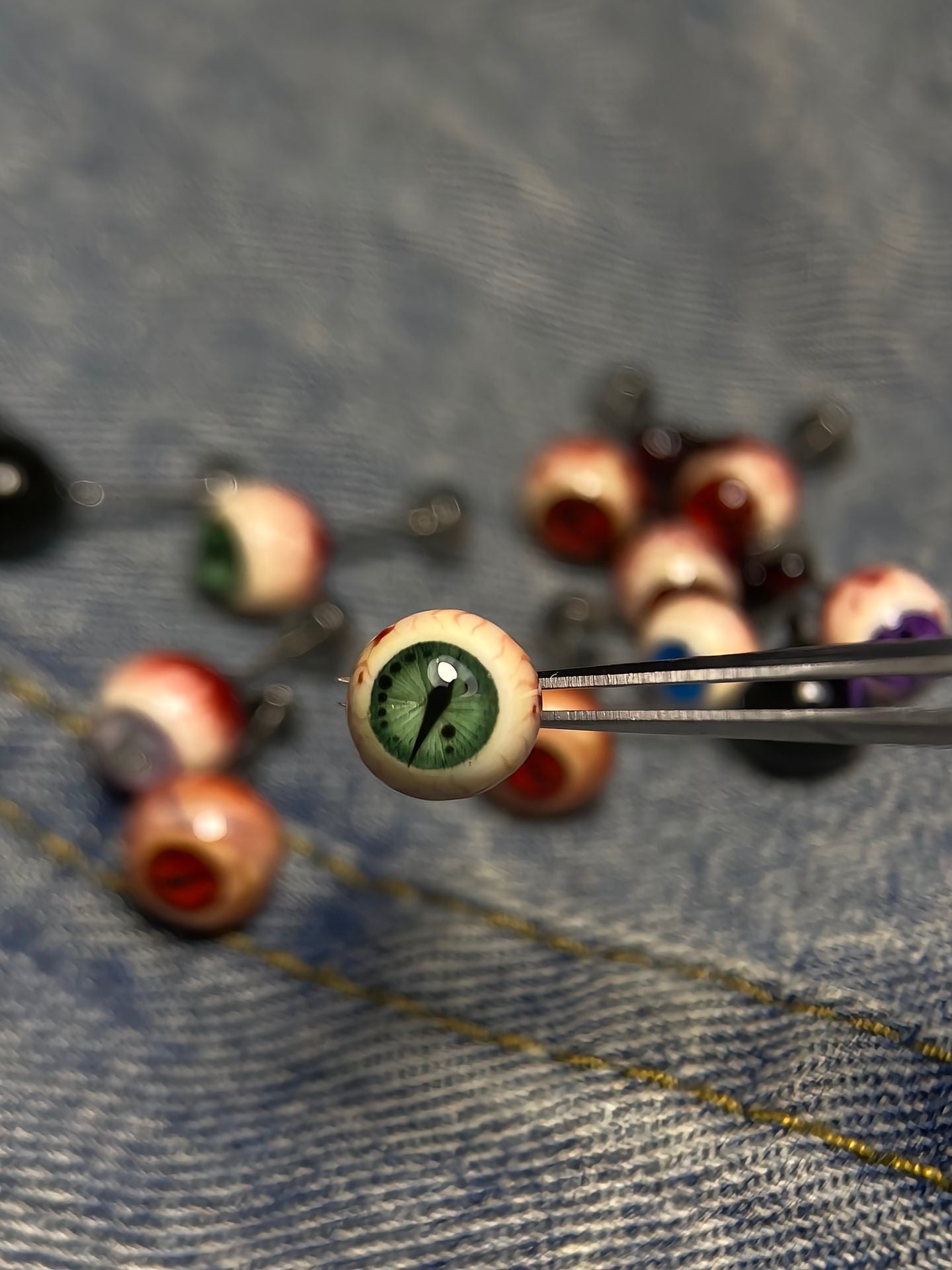 Cthulhu Eye Titanium Ear Studs - Mystery Box Collection