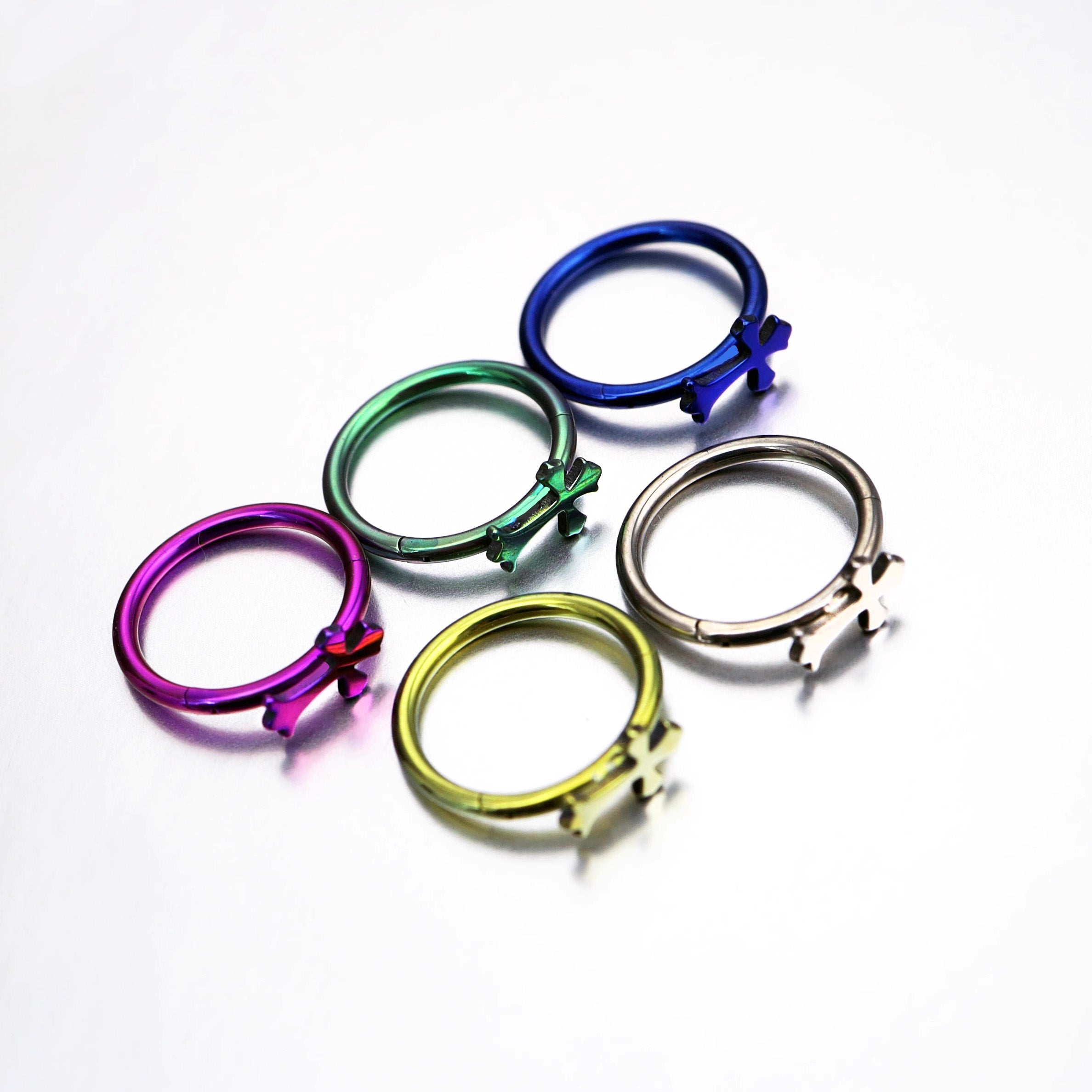 Cross Titanium Segment Ring