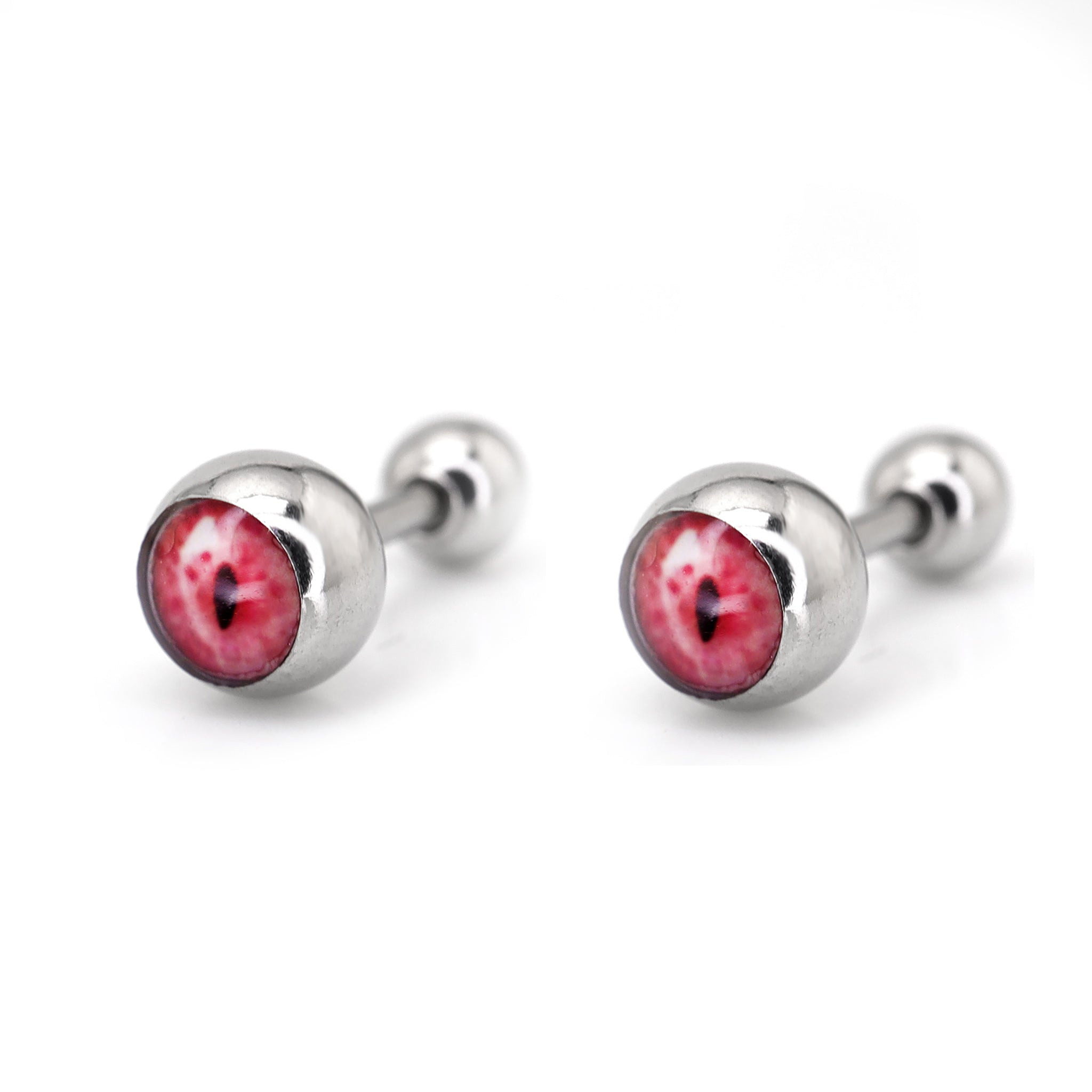 Demon Eye Ball stainless steel Ear Stud ph1