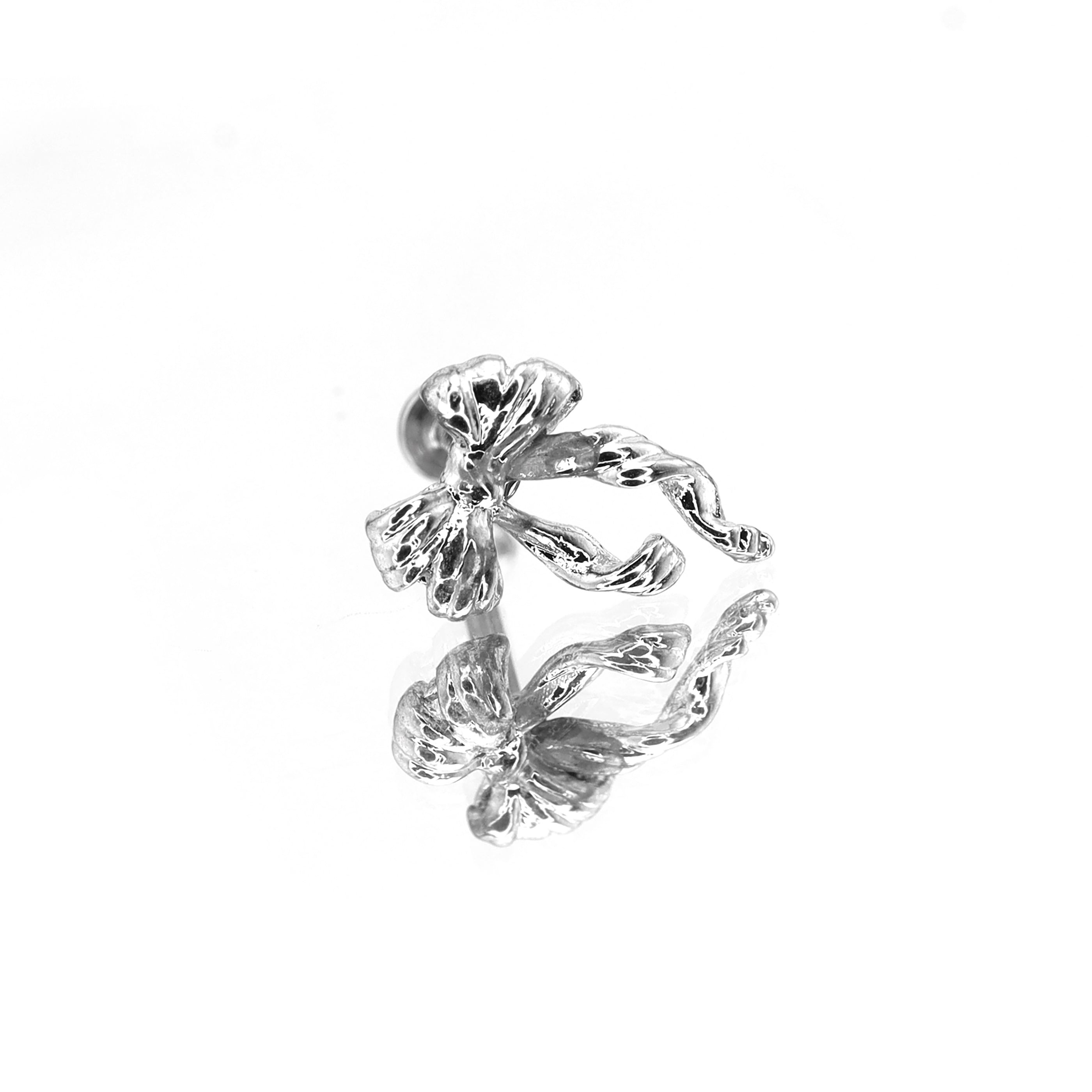 Bow Internally Threaded stainless steel Labret Stud ph1