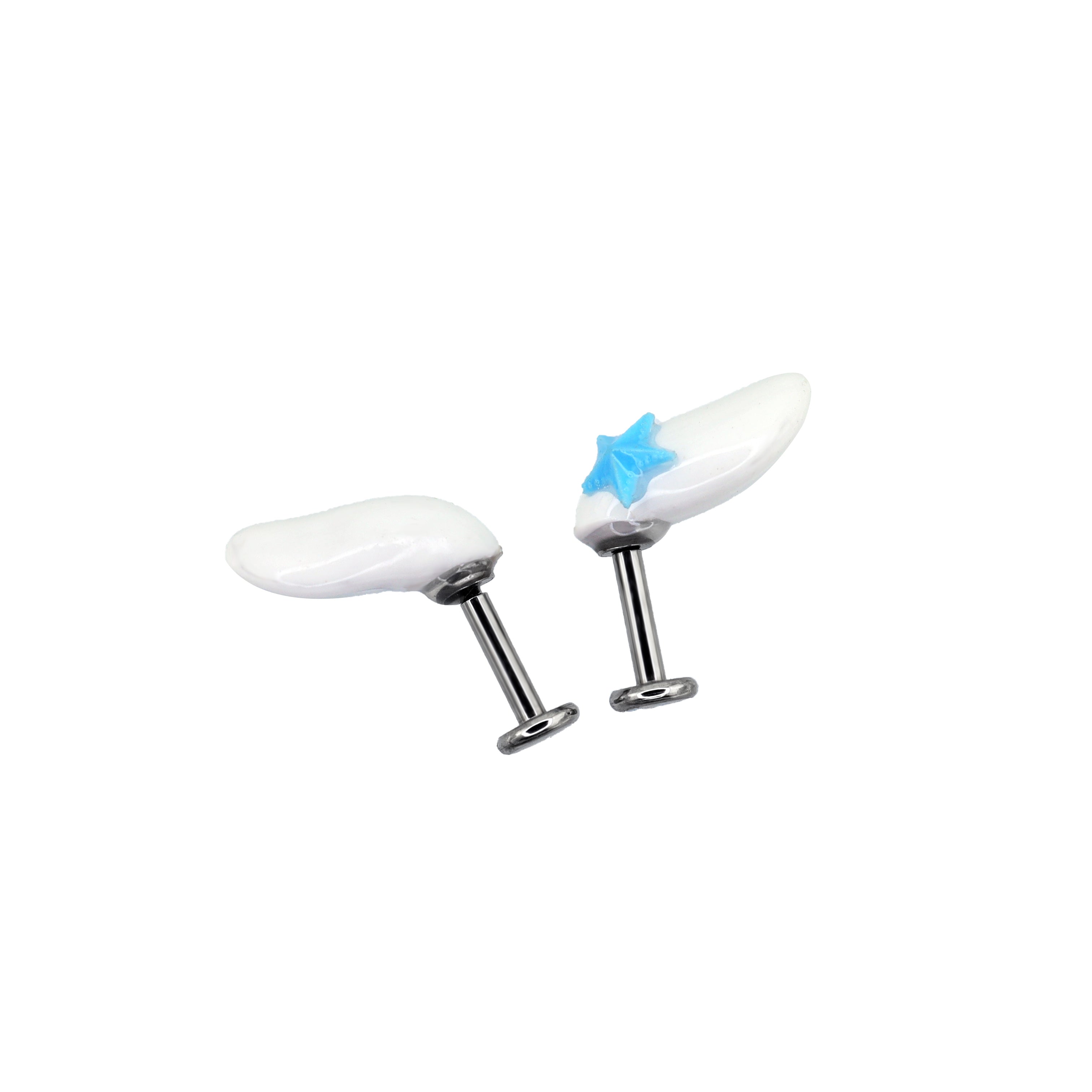 Cute Dog Titanium Ear Stud ph1