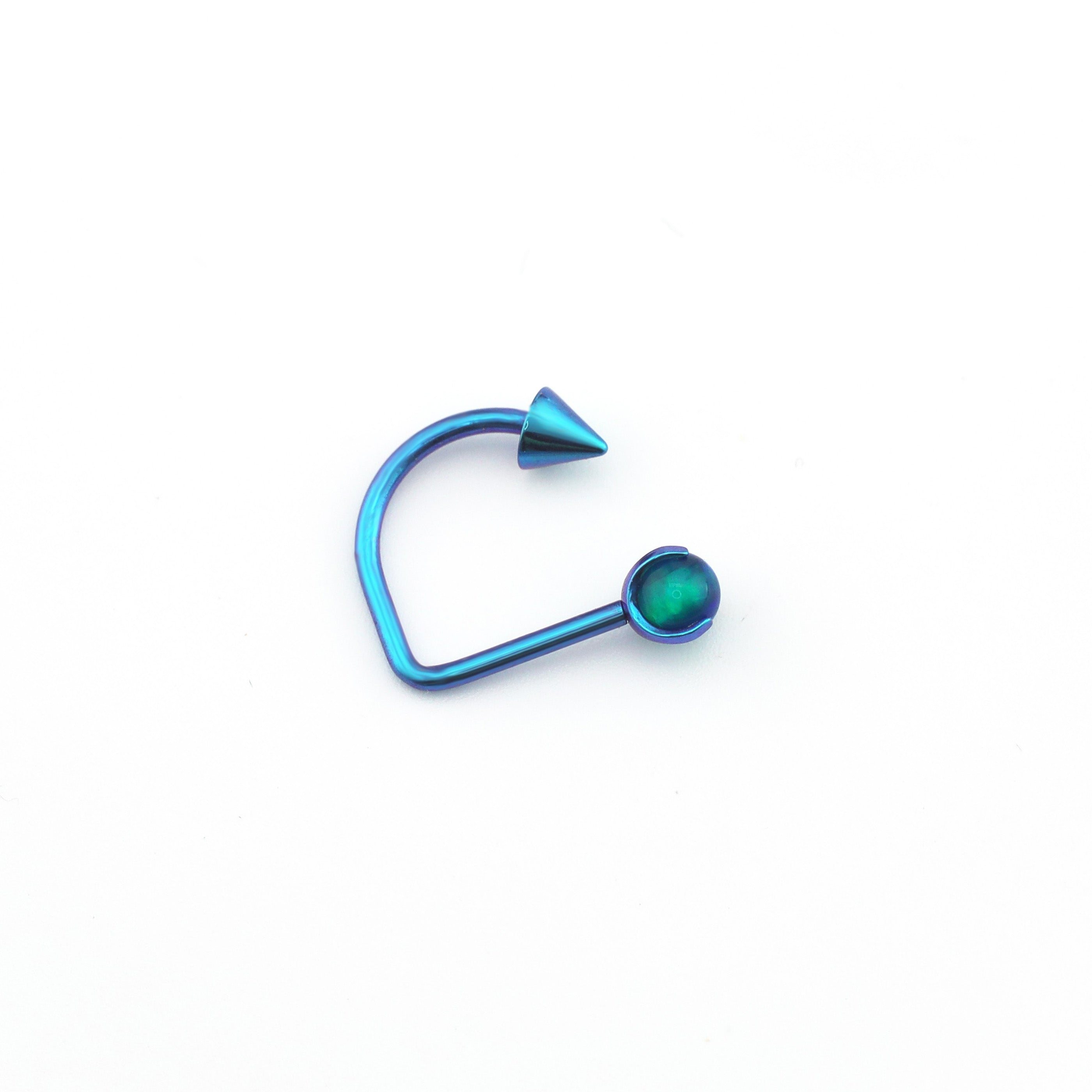 16G Opal Spike Titanium U-Ring