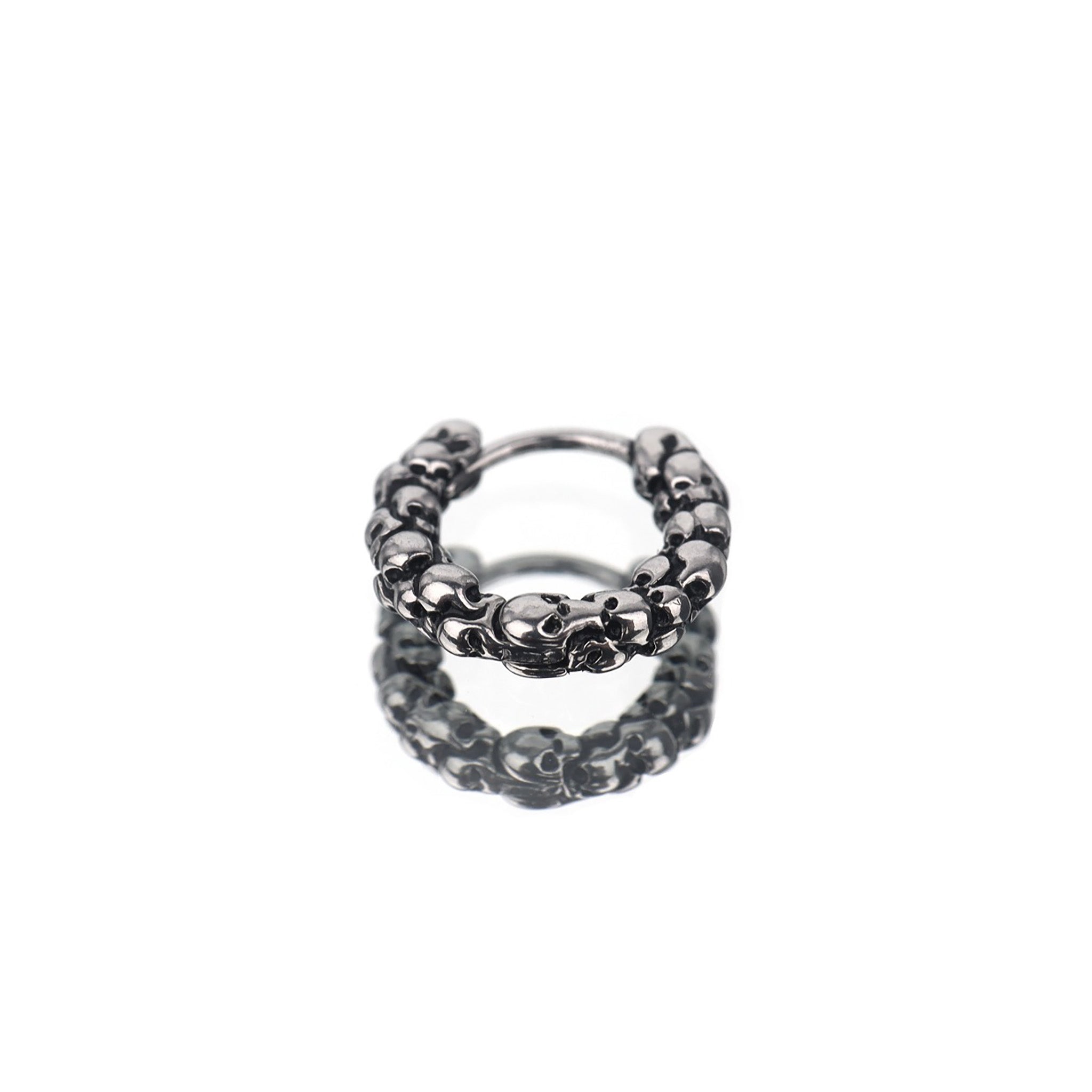 Skull Head Stainless Steel Earrings