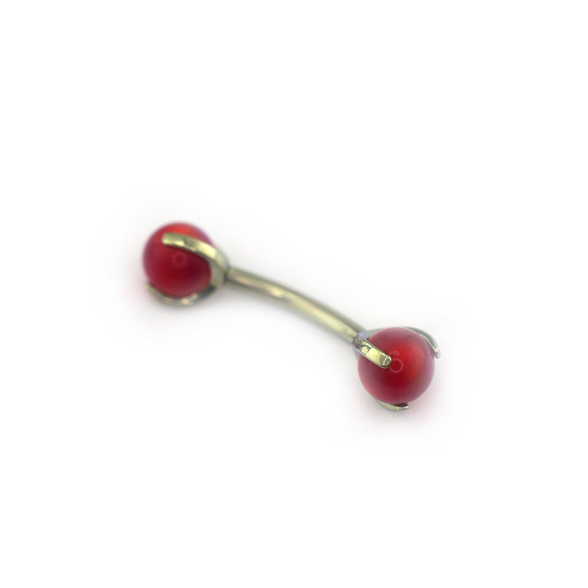 High-Saturation Nebula Opal Internally Threaded Titanium Rook Jewelry