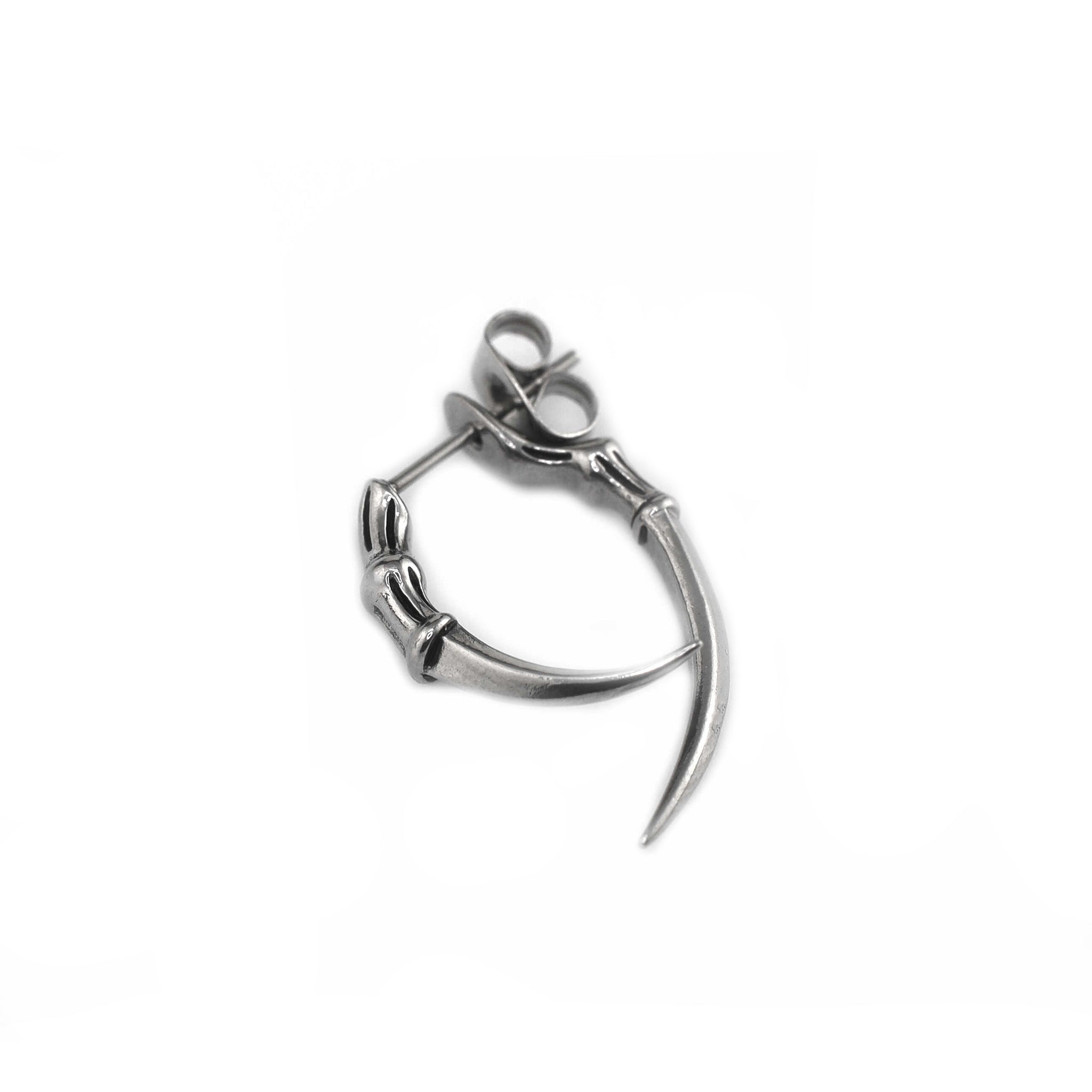 20G Thin Needle Eagle Claw Stainless Steel Ear Studs ph2